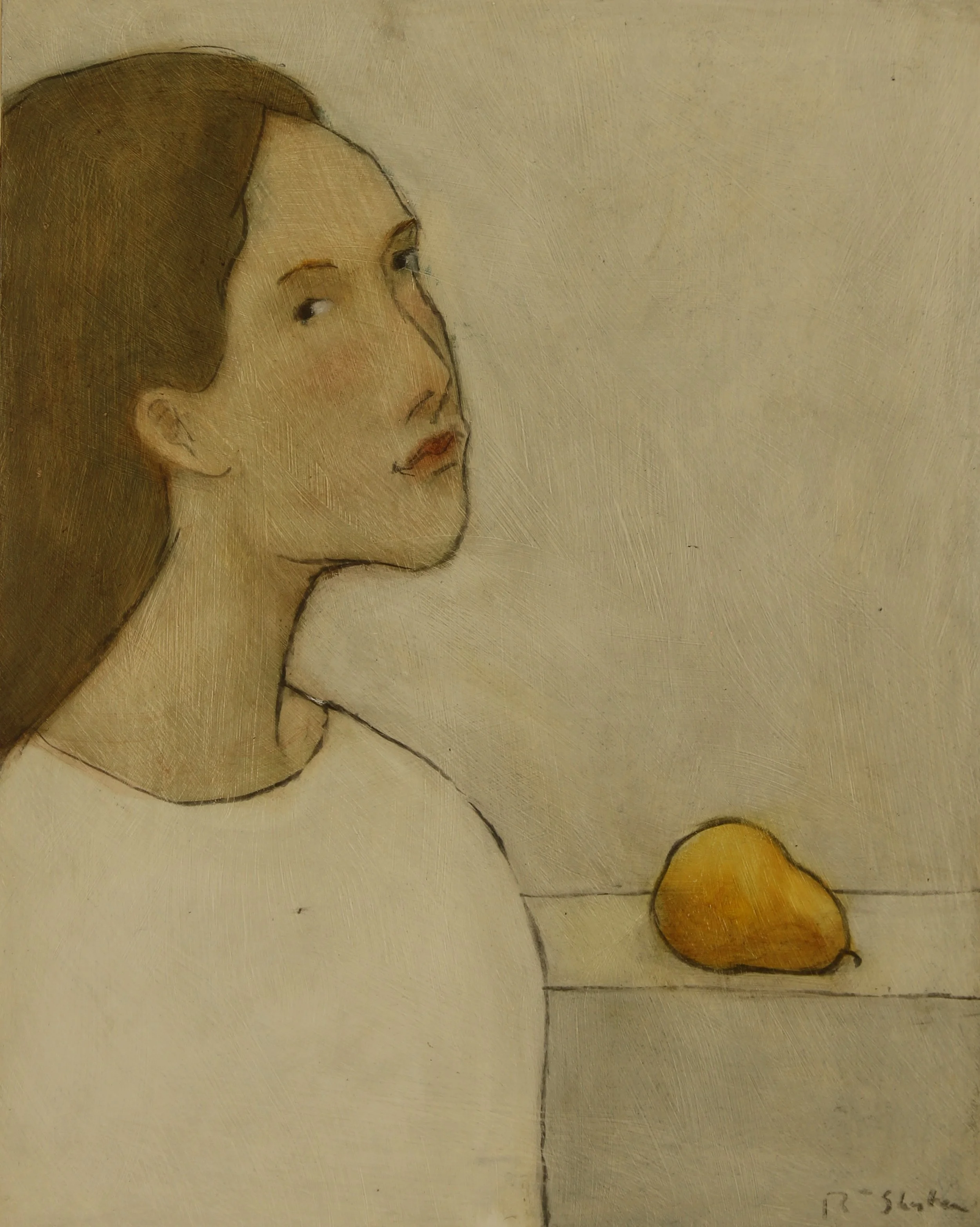  #OP16103, oil, 20 x 16 in. 'This Pear Is Significant' 