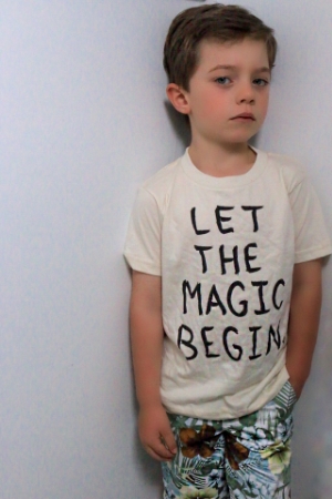 Jack is wearing Little Urban Apparel shirt - available at MiniMacko