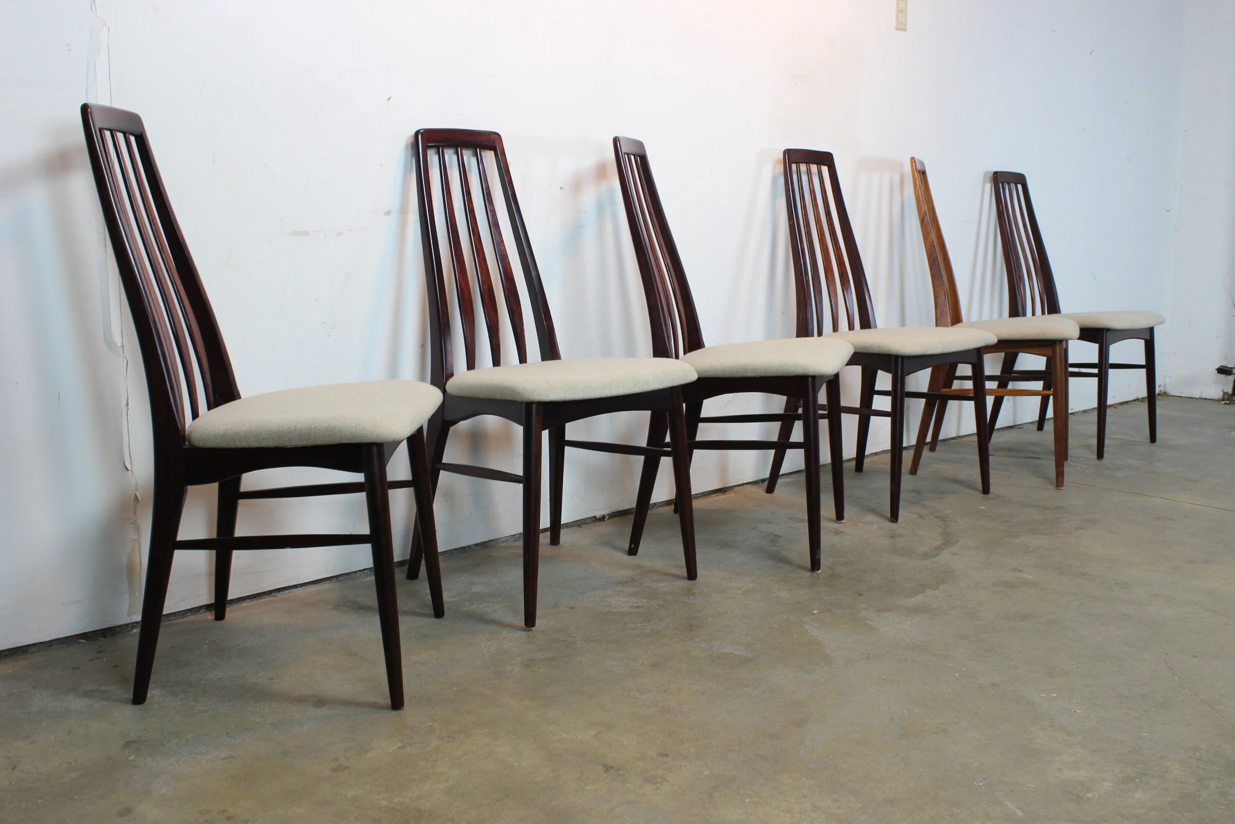 Six Rosewood Dining Chairs by Hornslet