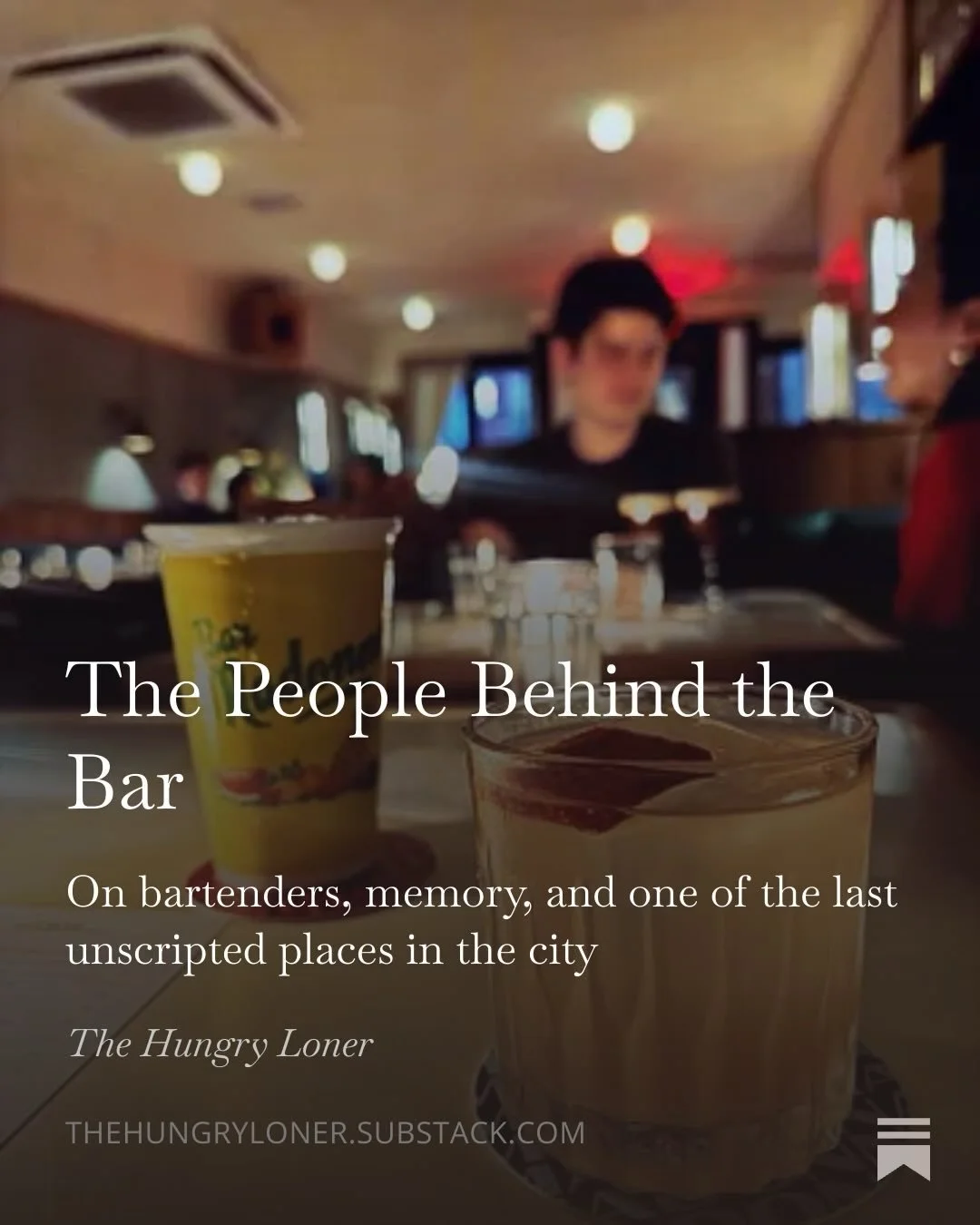 After dinner at I Cavallini, we ended up at @barmadonnabk for one last drink.

It has that kind of Brooklyn charm that settles in quickly. Low light, a room already in motion, a menu full of combinations you don&rsquo;t see everywhere.

I ordered a m