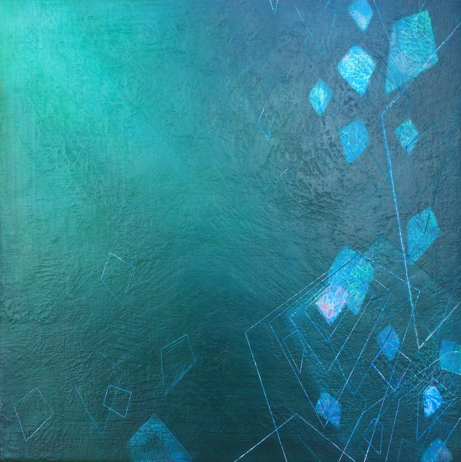 'Submerged III' 30 cm W x 30 cm H $̶3̶5̶0̶,̶-̶ SOLD
