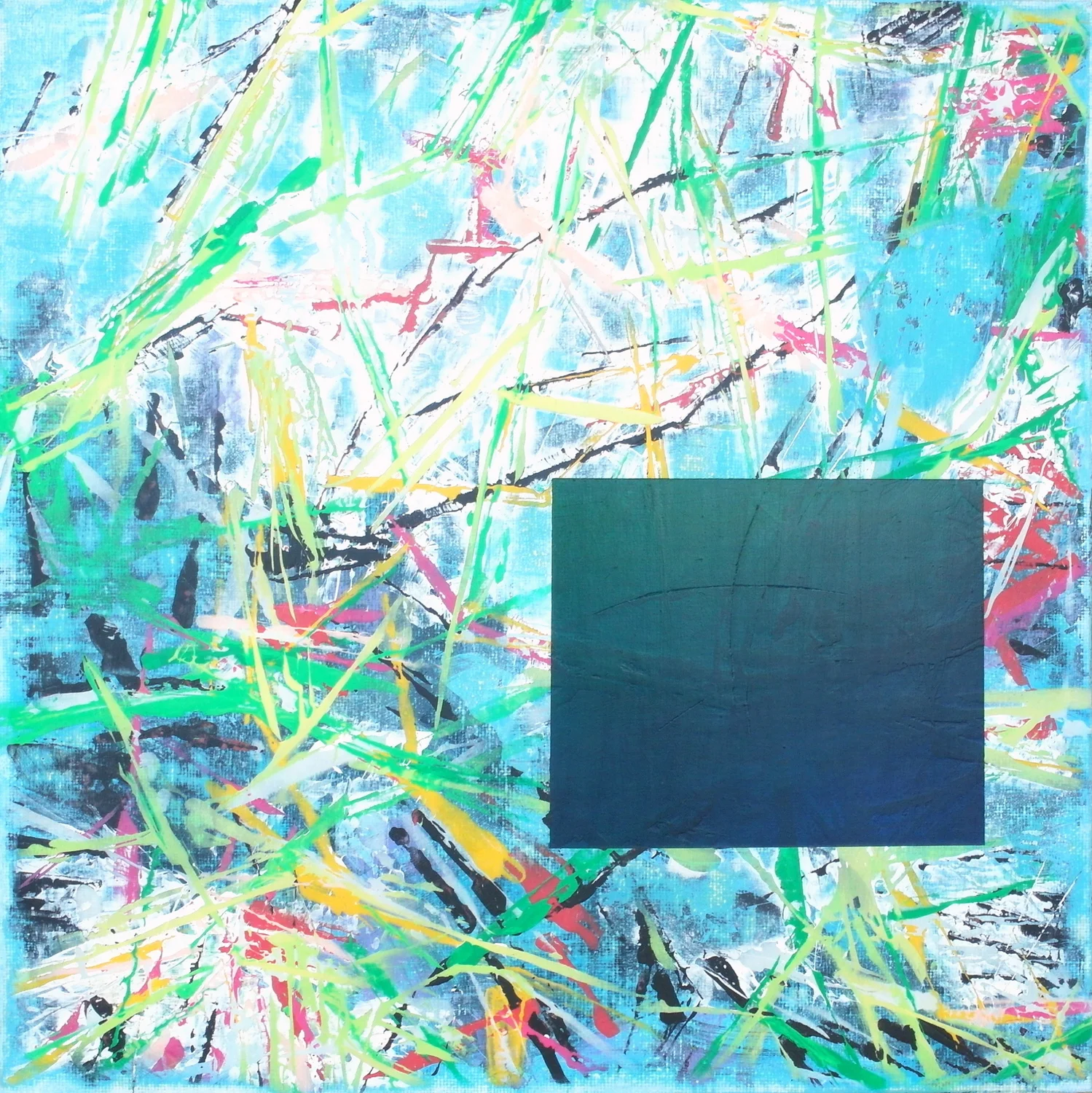 'Swamped II' &nbsp;30 cm W x 30 cm H $̶4̶5̶0̶,̶-̶  SOLD