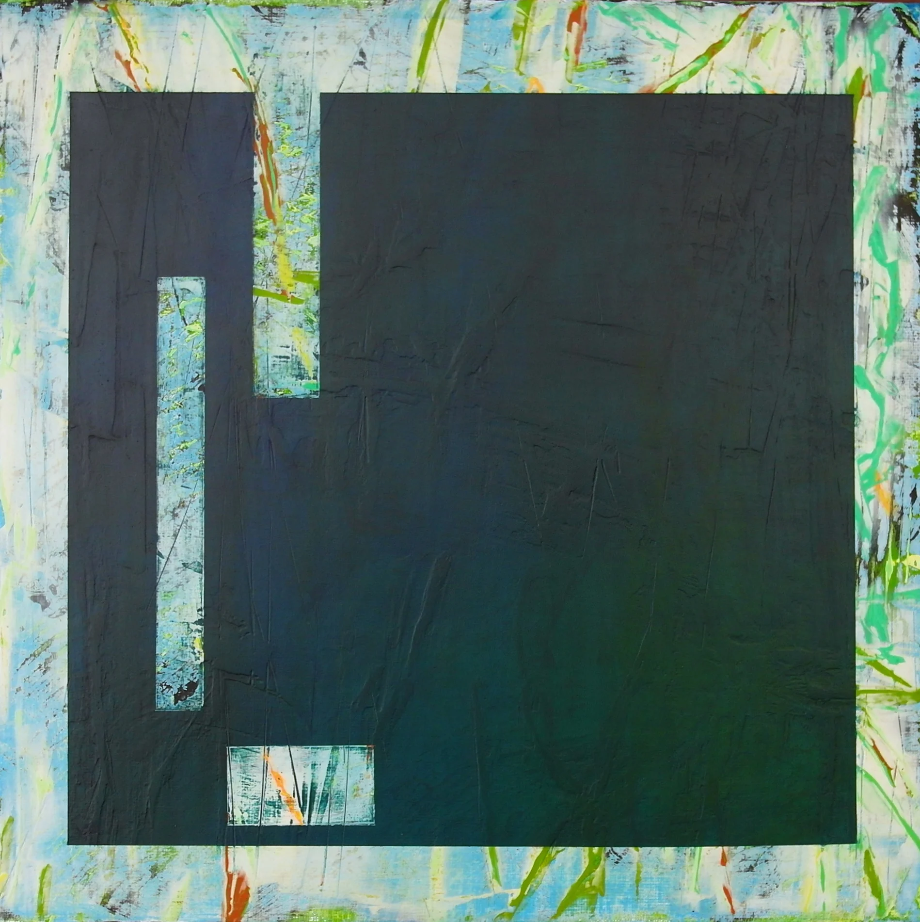 'Swamped IV'  30 cm W x 30 cm H $̶4̶5̶0̶,̶-̶  SOLD