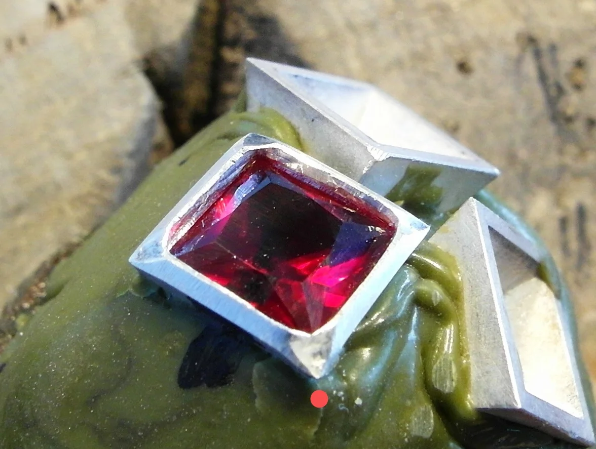  Be cautious not to over-cook the setting by hammering too much on the bottom outside edge of the corner.    