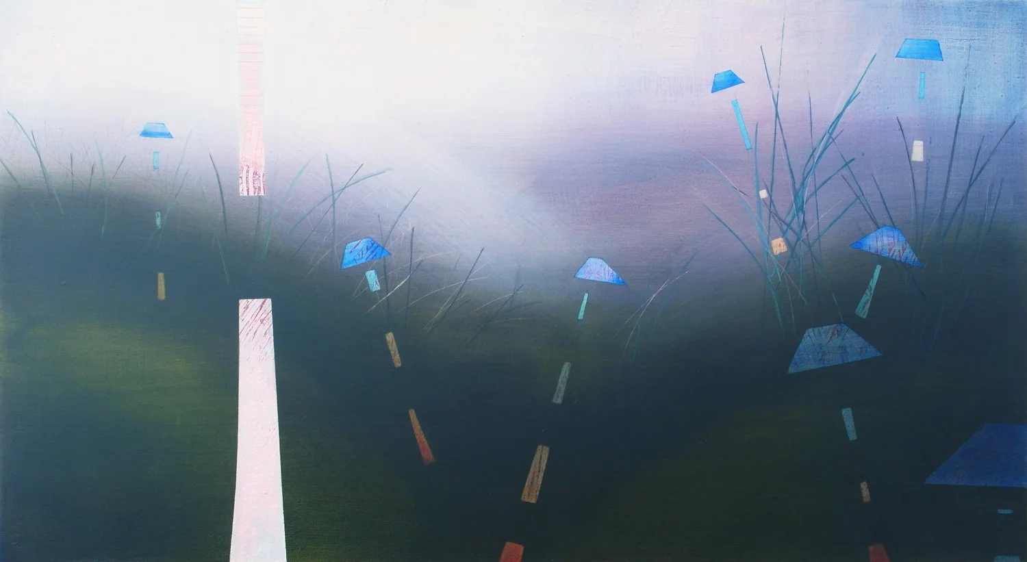 'First Friday nine ten' 33 cm H x 60 cm W SOLD