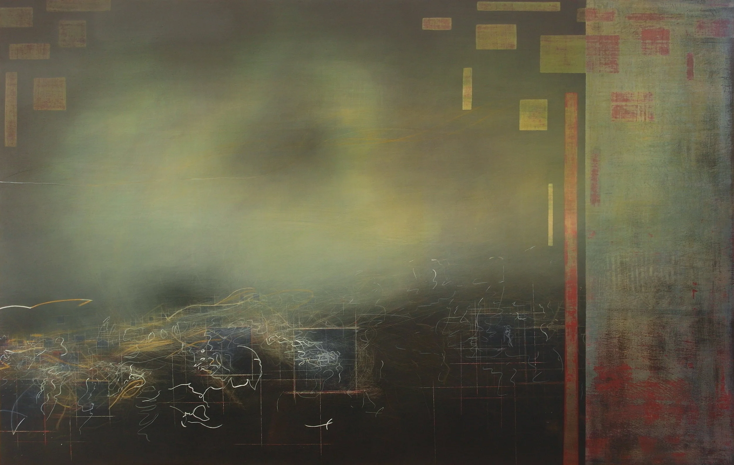 'Hobart, 1st sighting' 110 cm W x 70 cm H NFS