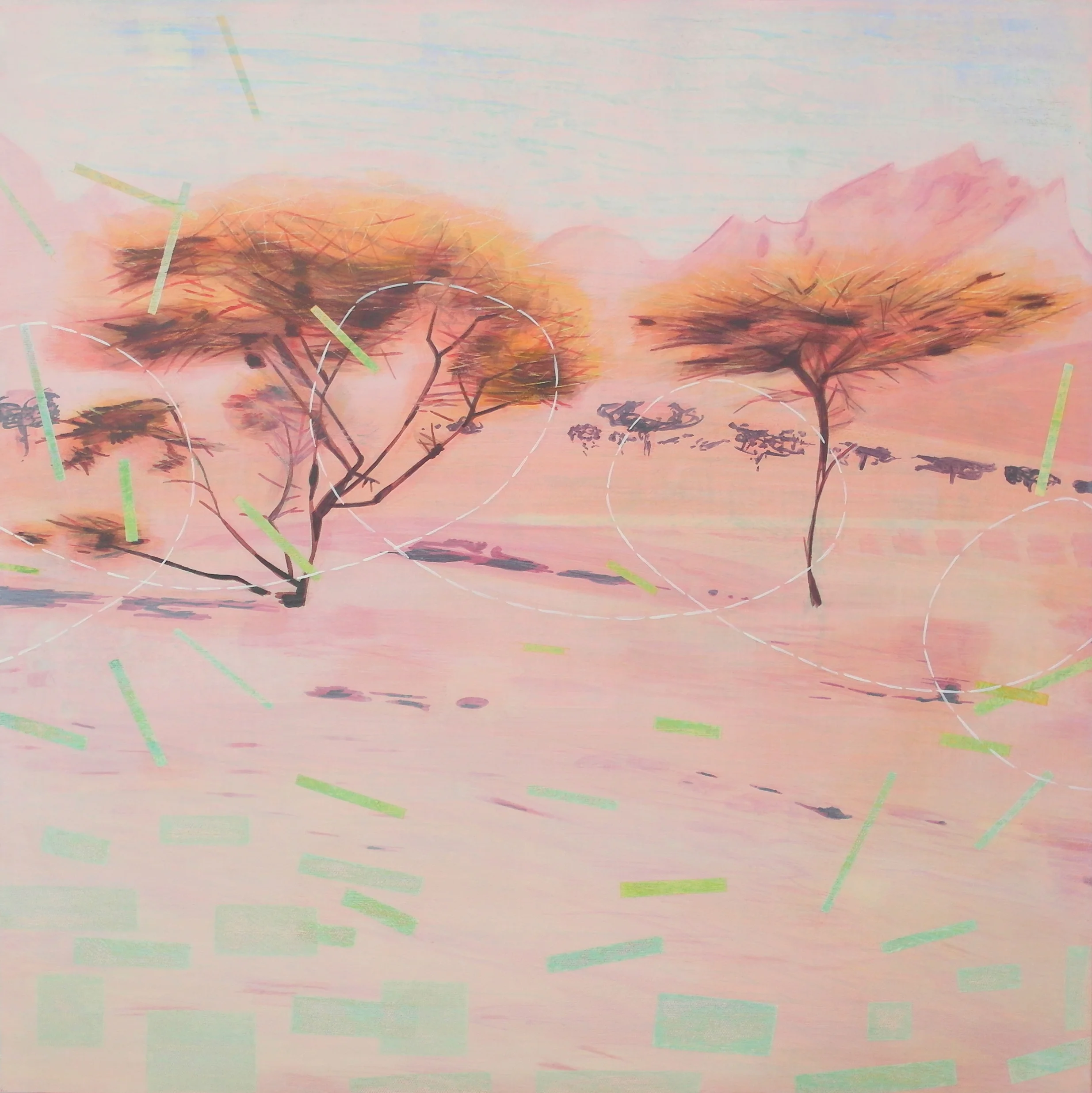 'Exterior View III, Nekob' 55 cm W x 55 cm H NFS