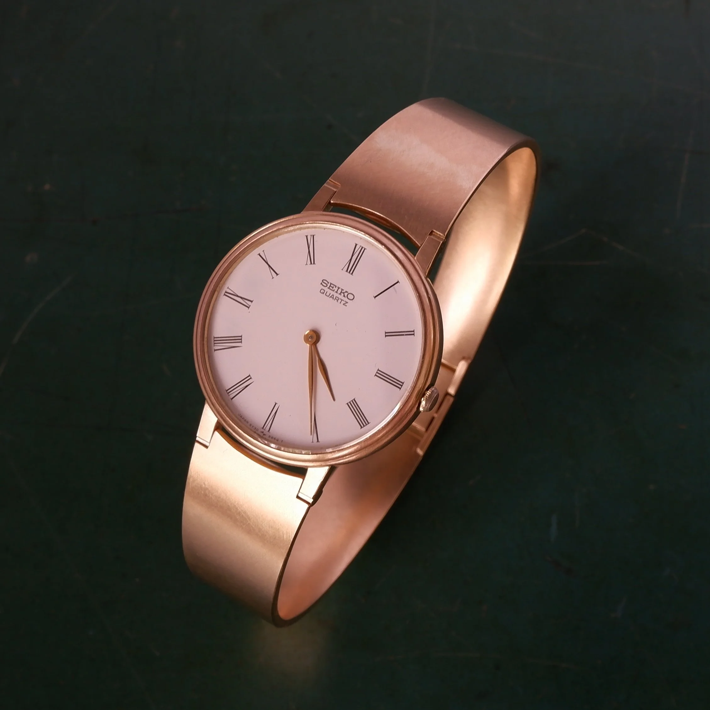 9ct yellow gold remake of watch band/strap
