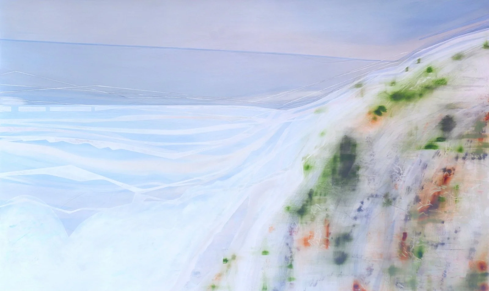 mingling flow, 153 x 91cm, 2026.   $6,800