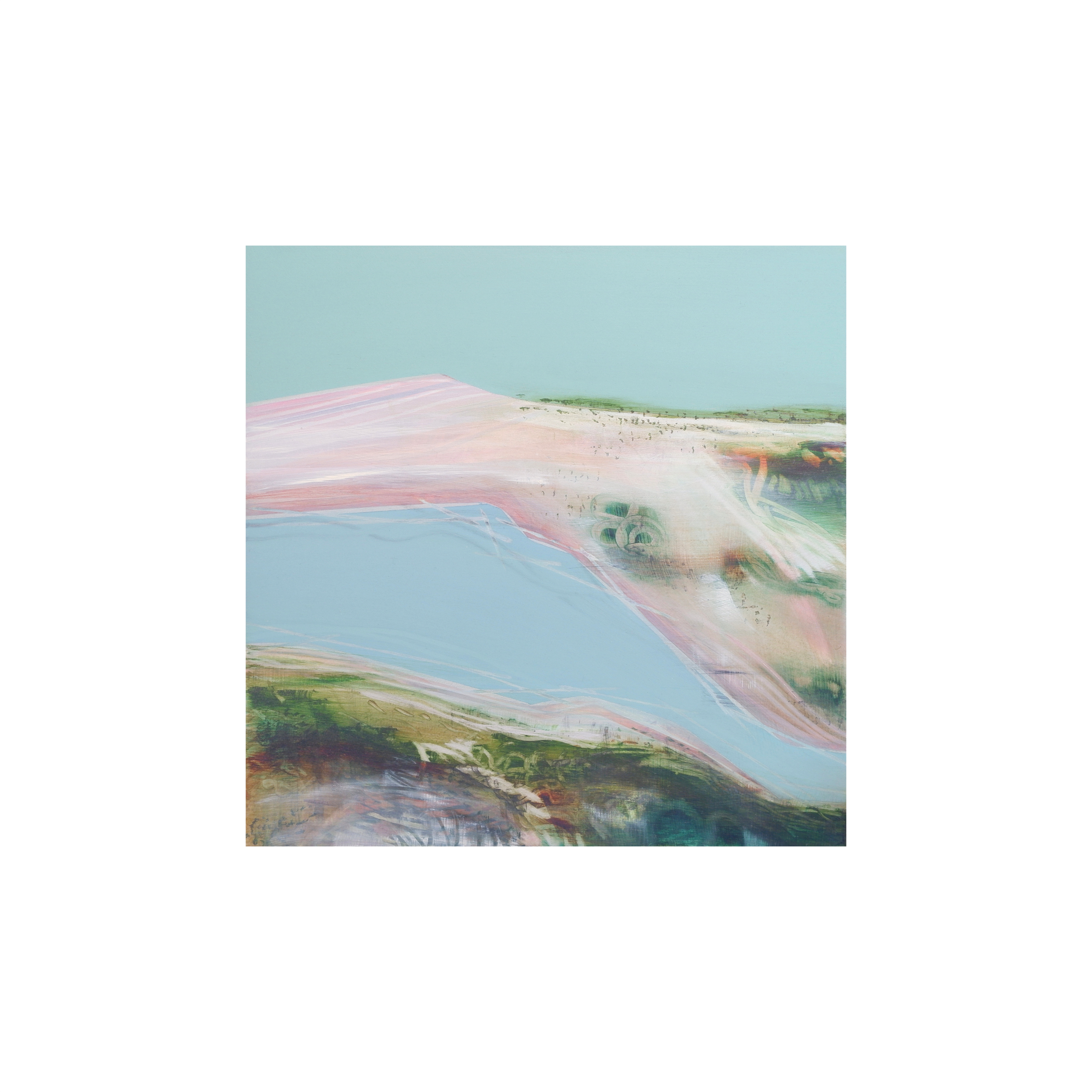 floating above #1, 31 x 31cm, 2025. $680