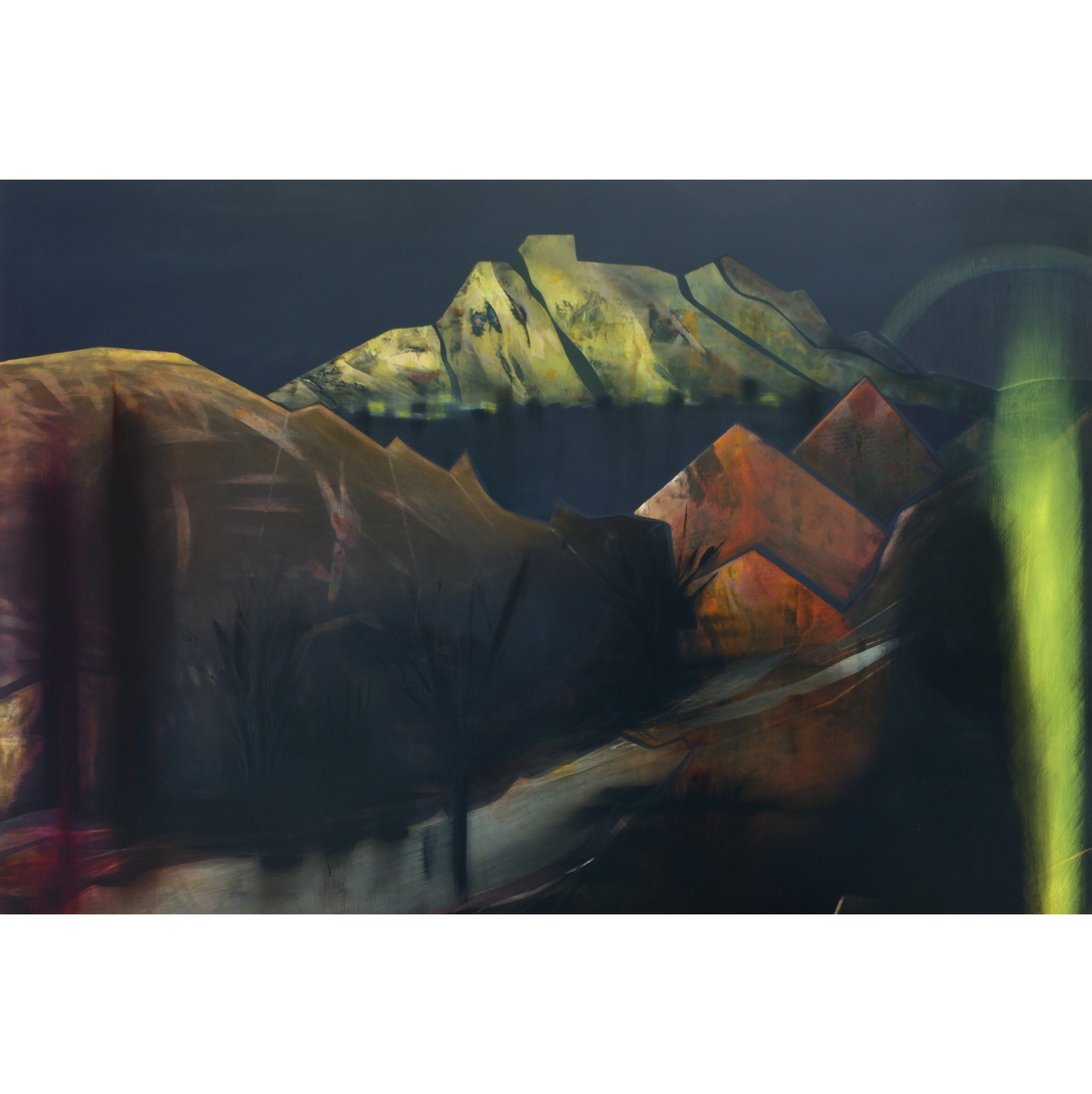 elsewhere, 82 x 122cm, 2026. $5,300