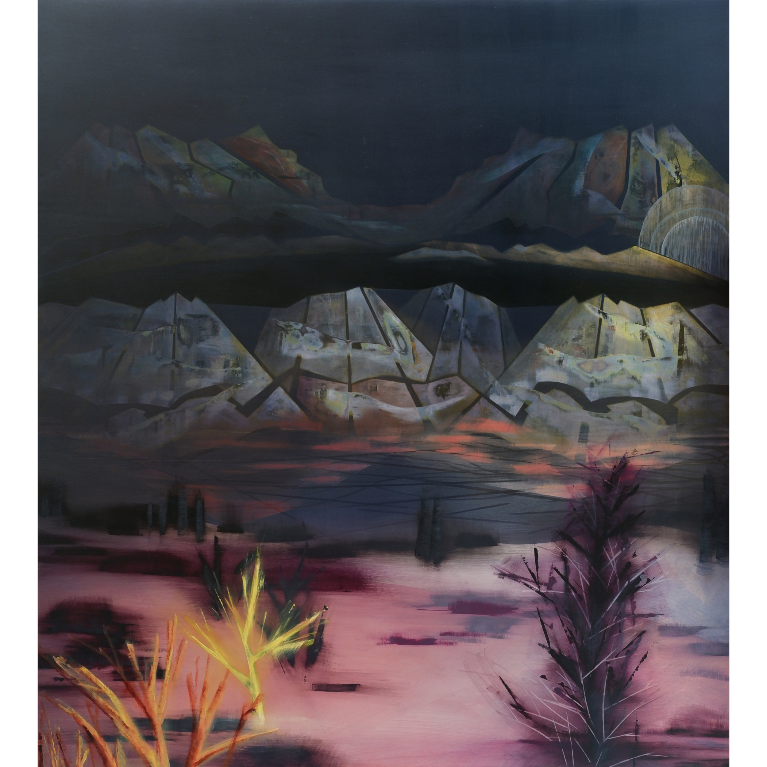 the night after, 110 x 122cm, 2026.  $7,500