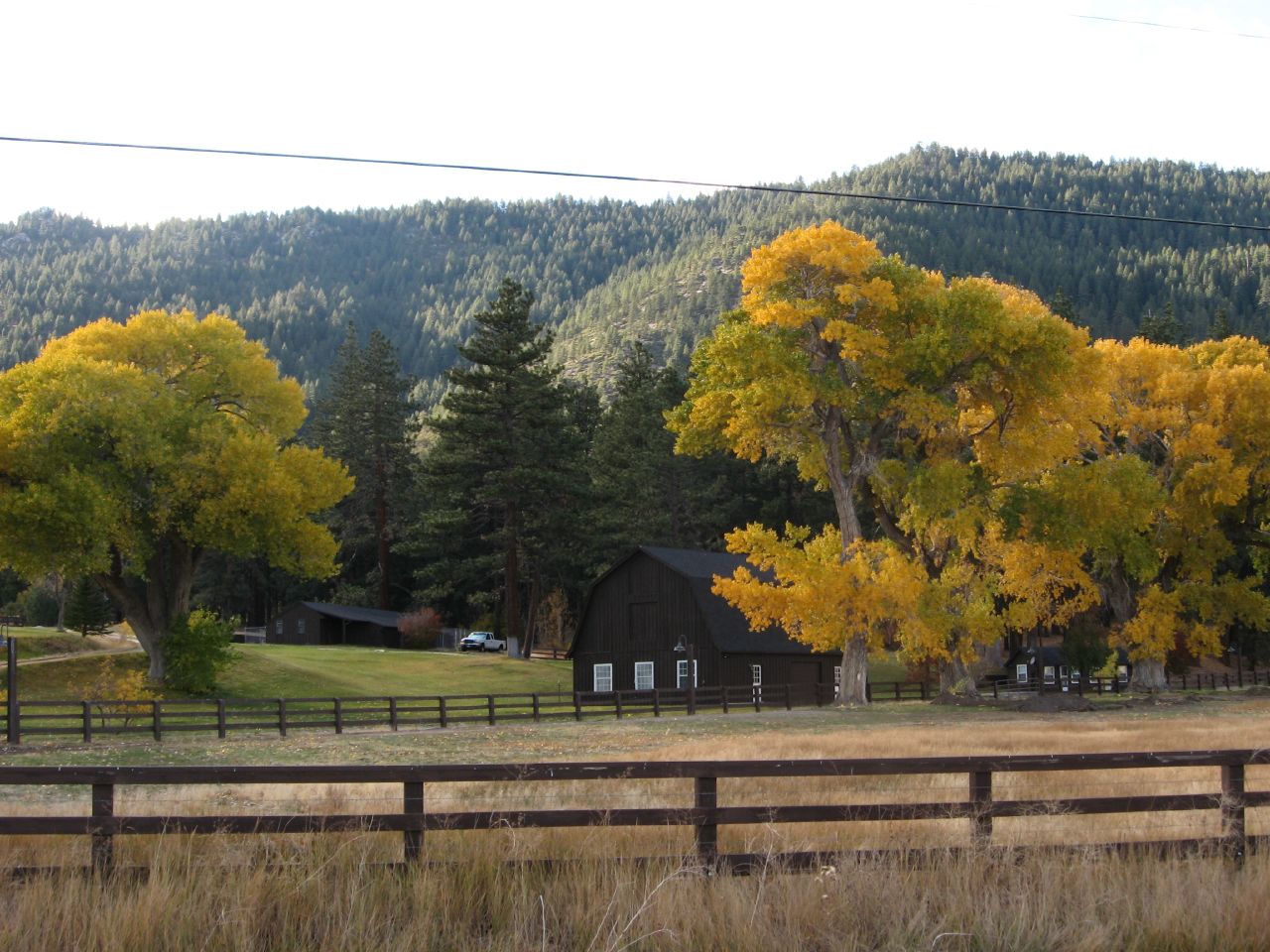 Autumn on Franktown Road, Washoe Valley, Nevada