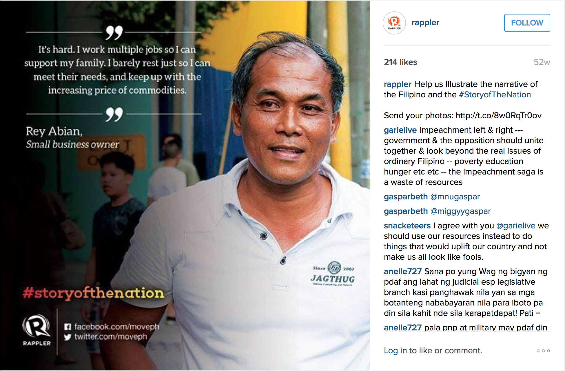 Story of the Nation (Instagram)