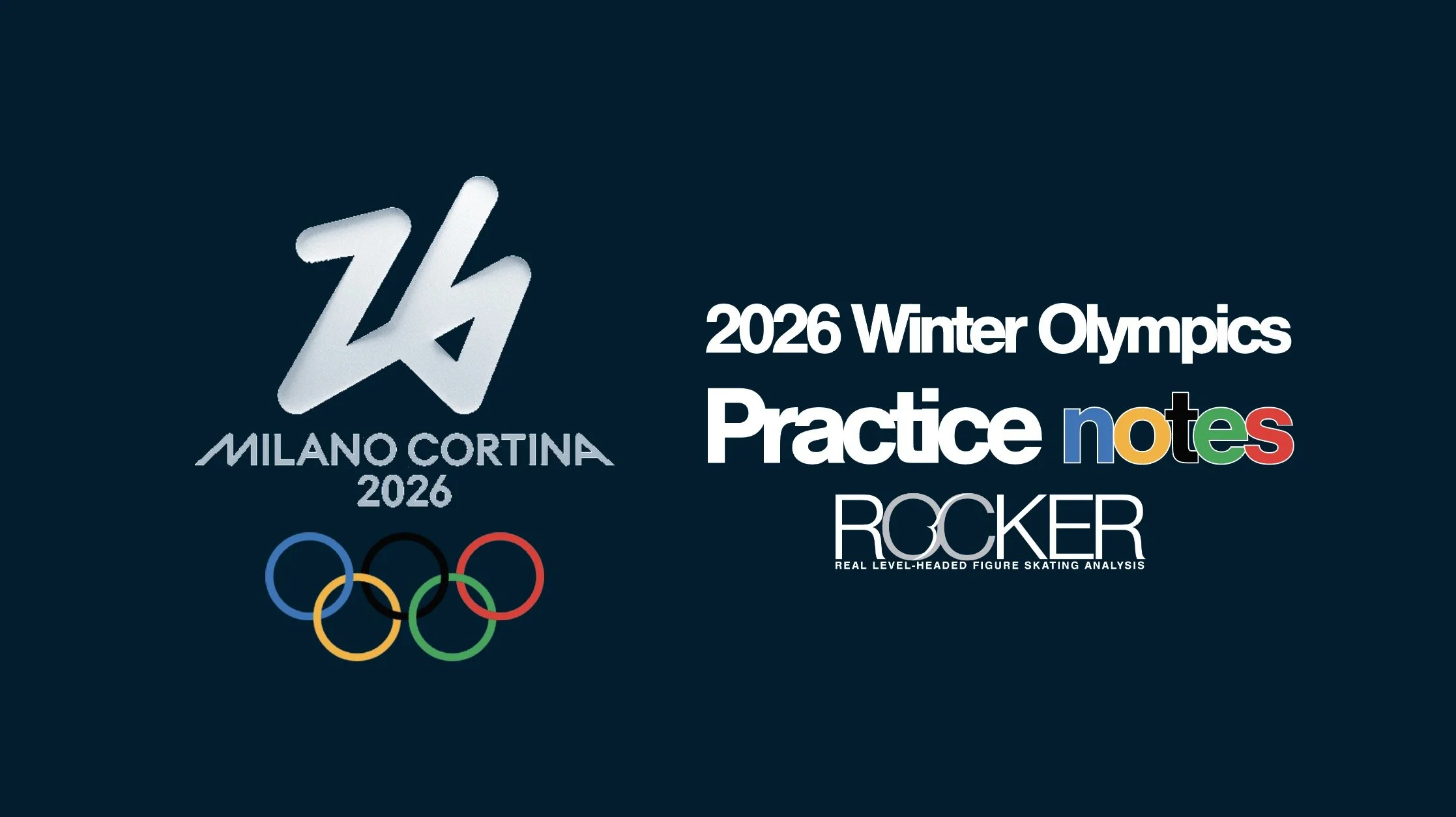 2026 Winter Olympics: Practice notes!