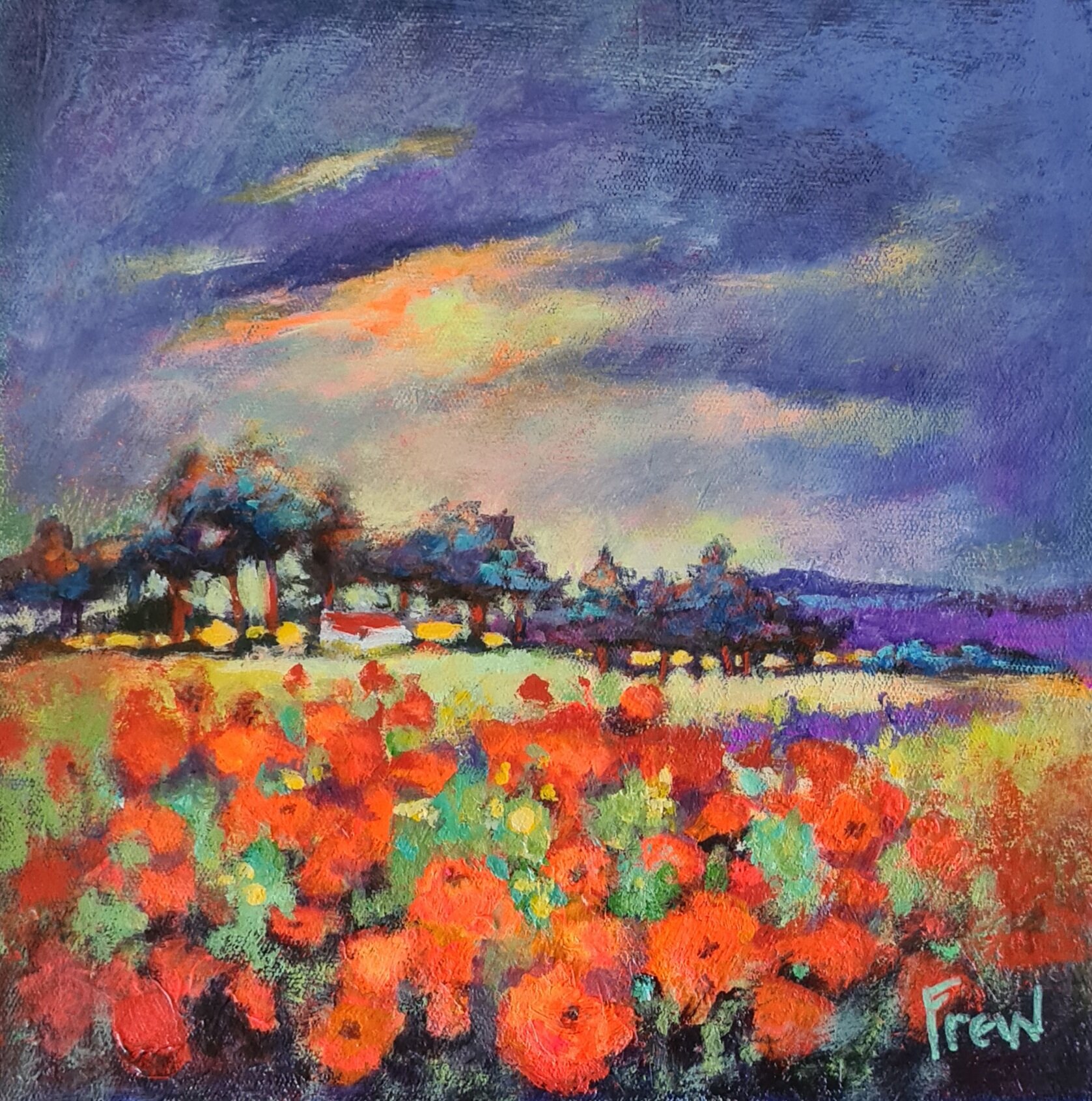 POPPIES AND LAVENDER