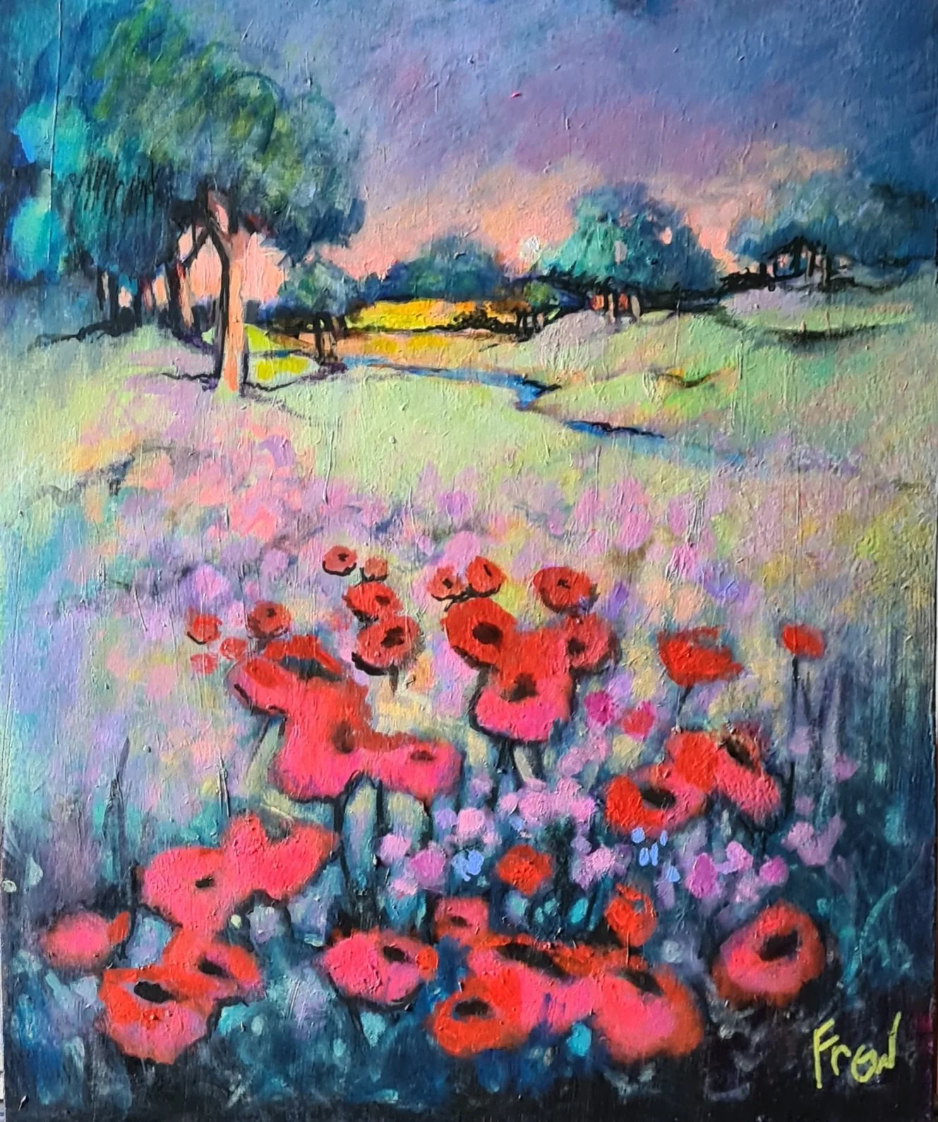 POPPIES IN A FIELD