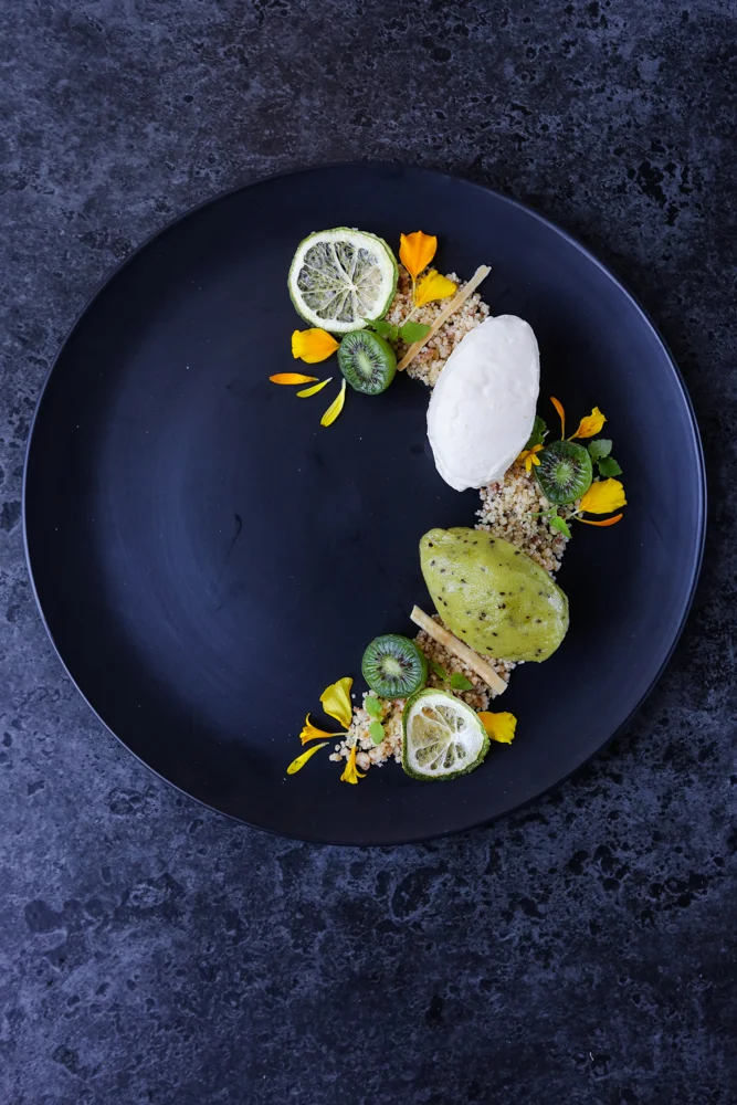 Deconstructed Kiwi Lime Raw Vegan Cheesecake