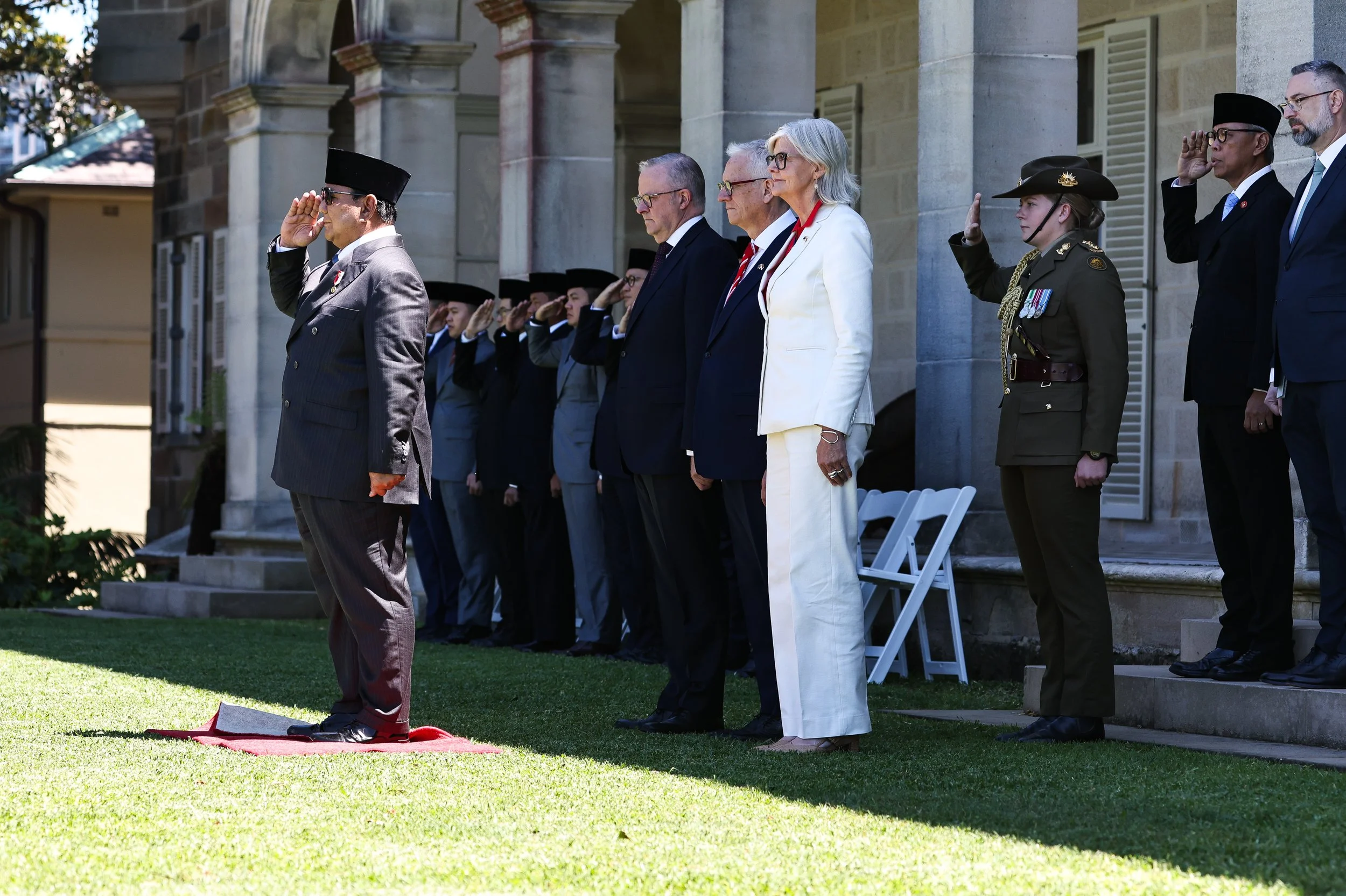 Indonesian President Prabowo Subianto in Sydney