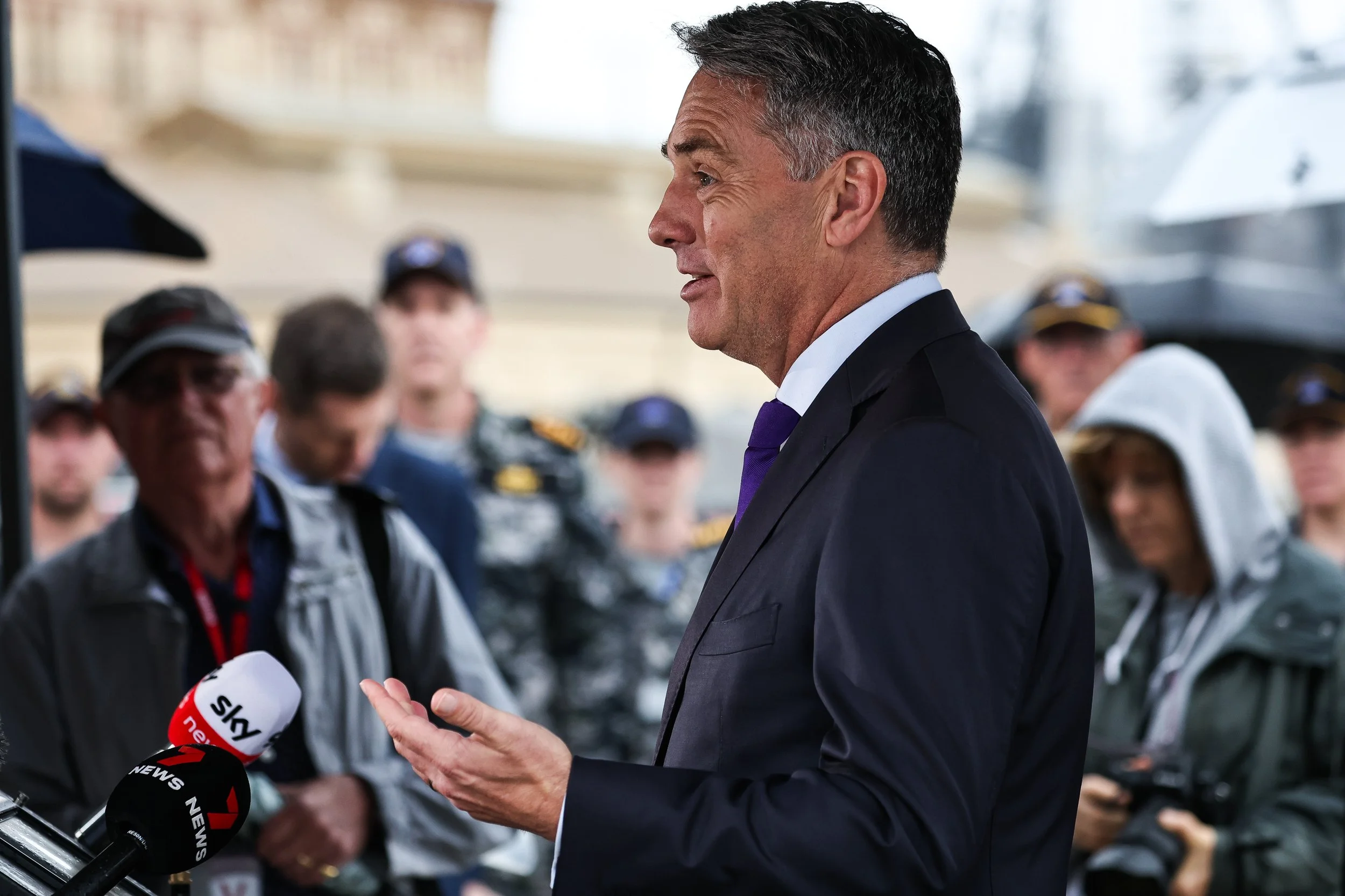 Deputy Prime Minister Richard Marles - Press Conference Navy Base Sydney
