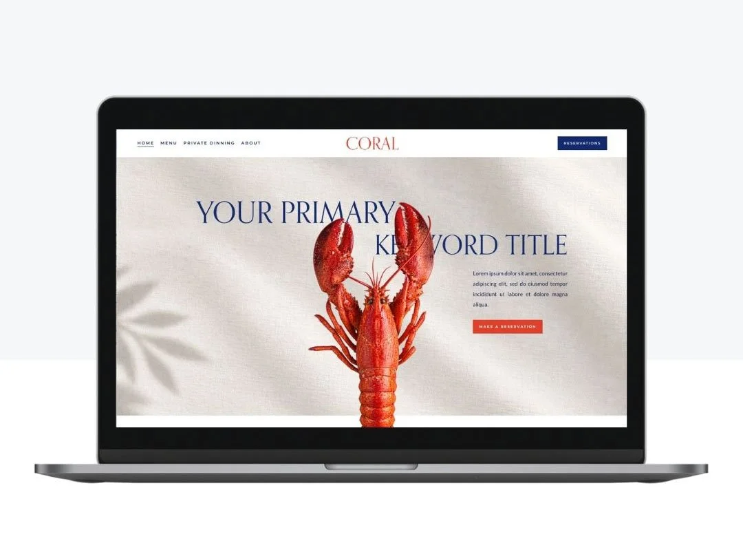 Coral Squarespace Template
