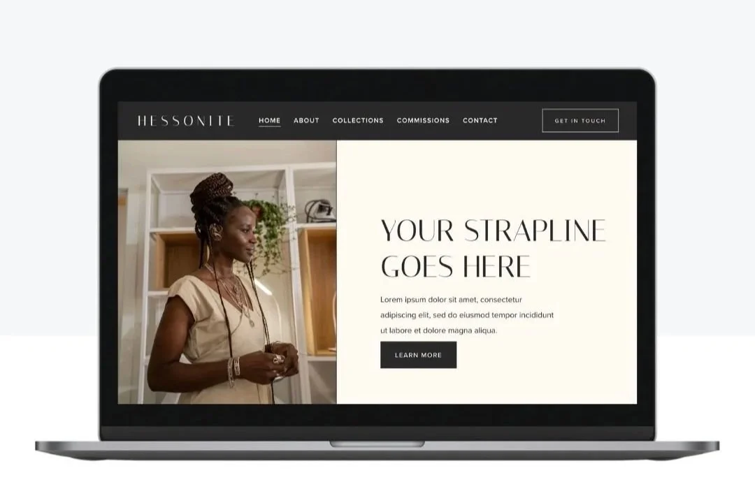 Hessonite Squarespace Template