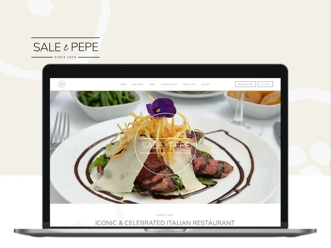Brand Identity and Website Design for Sale e Pepe | London, UK