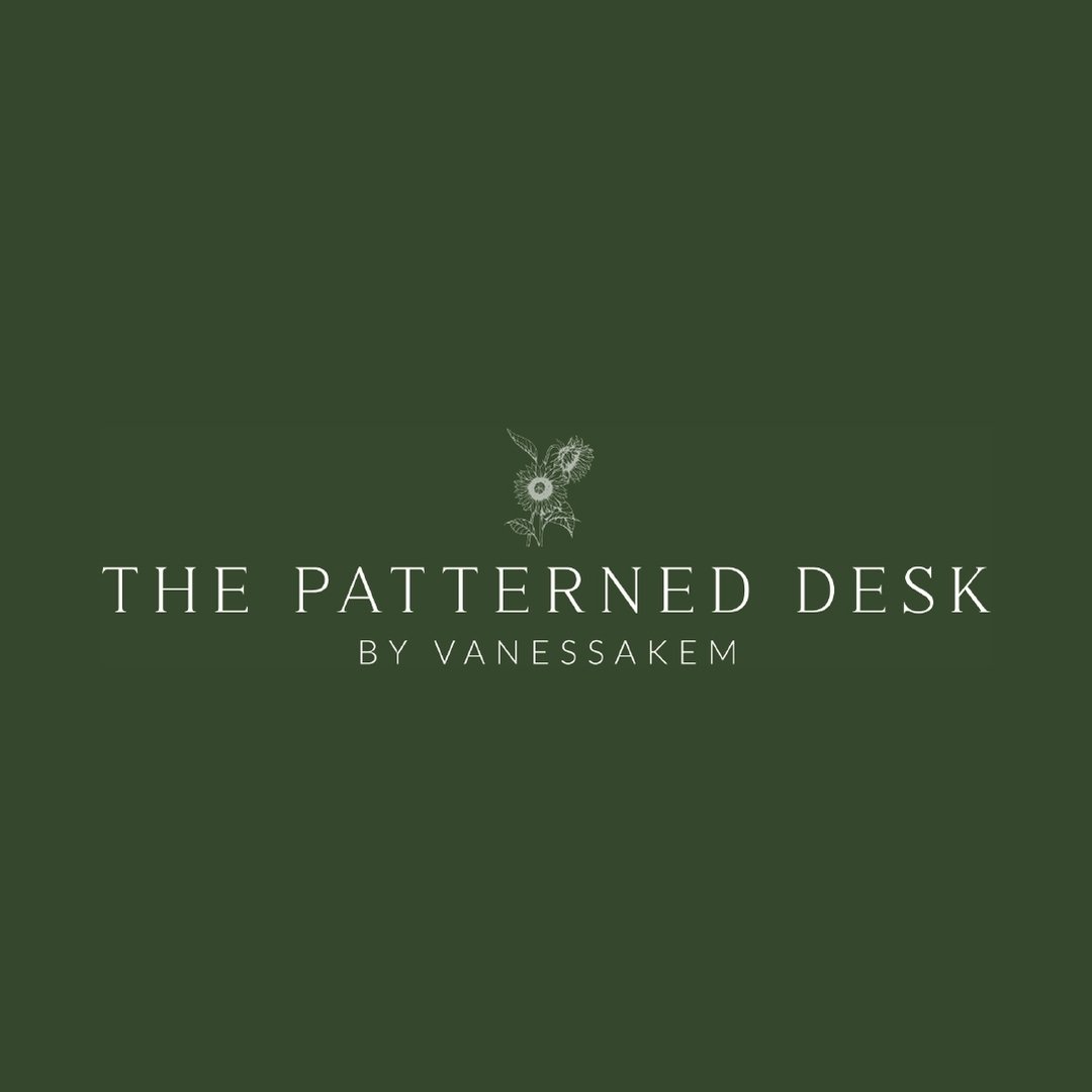 Embrace creativity with The Patterned Desk by Vanessa @thepatterneddesk. 

Our logo reflects the intricate beauty and personalized touch of Vanessa&rsquo;s designs, making it ideal for those who appreciate the finer details in life. 

Ready to elevat