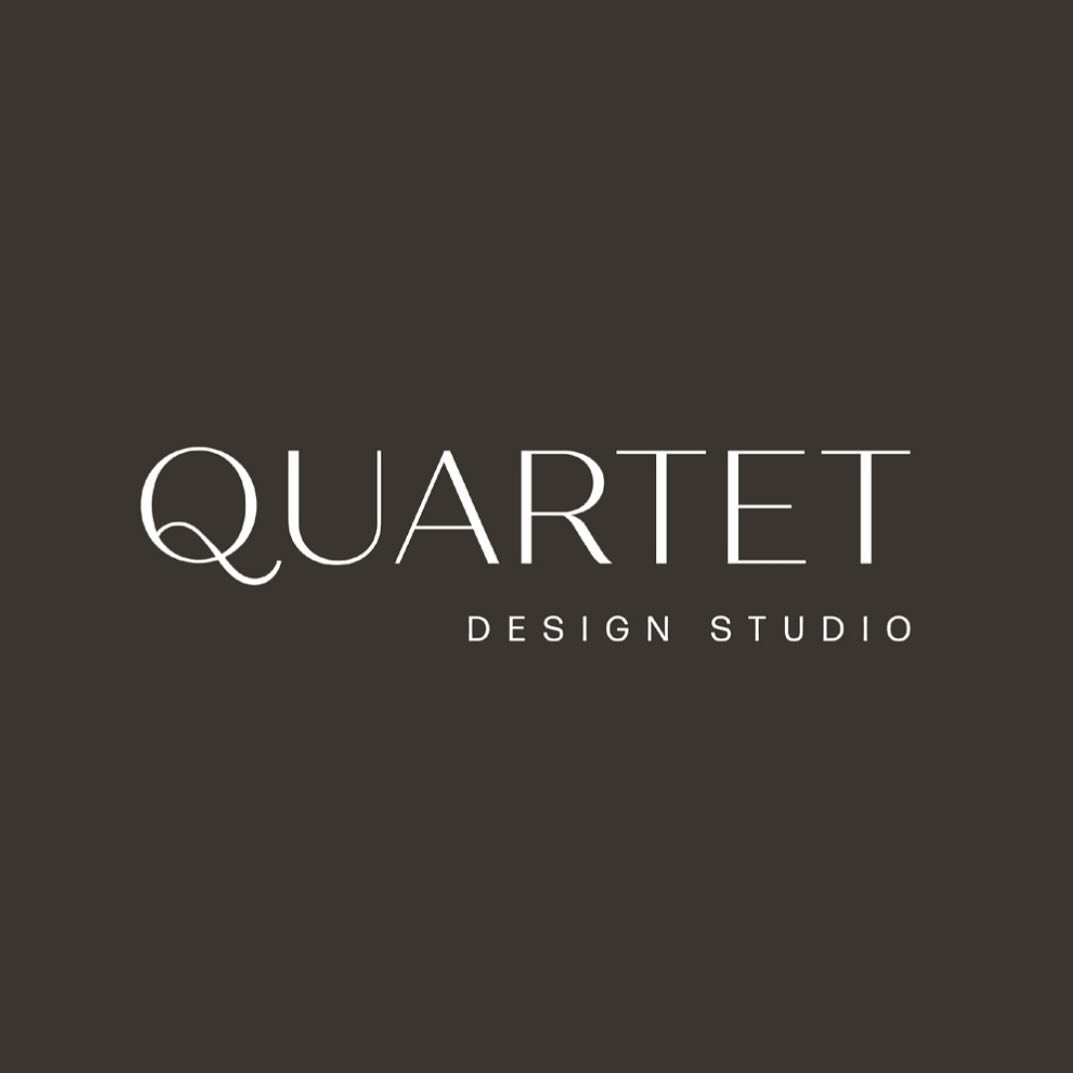 Remember Quartet Design Studio? We had the pleasure of rebranding their identity! &mdash; Take a look at the elegant logo we crafted for this sophisticated interior design studio.

With its clean and balanced typography, this logo reflects the studio