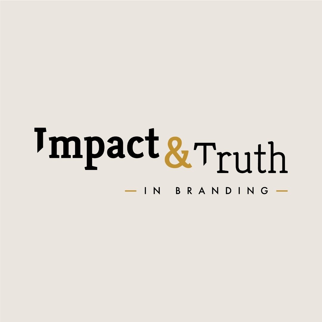 Presenting the distinct logo for Impact &amp; Truth &mdash; a visual testament to the power of branding that speaks with clarity and purpose.

The bold, sharp lines of the typography reflect the firm's straightforward approach, while the elegant and 