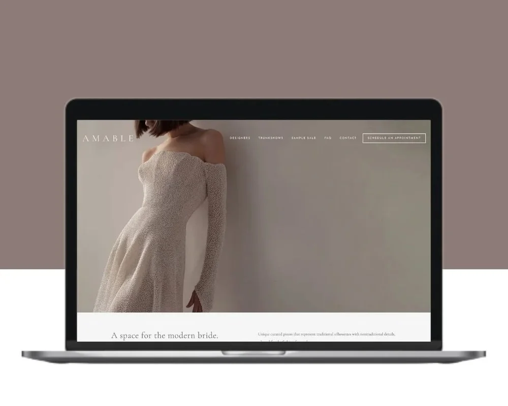 Soft, elegant and lifestyle-led website design example