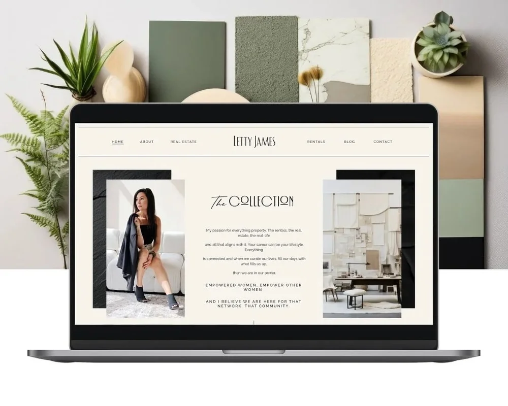 Warm, spacious and thoughtful website design example