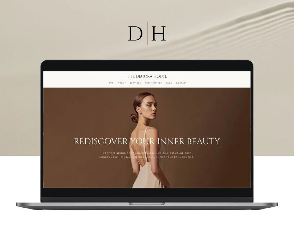 Editorial, creative and minimal website design example