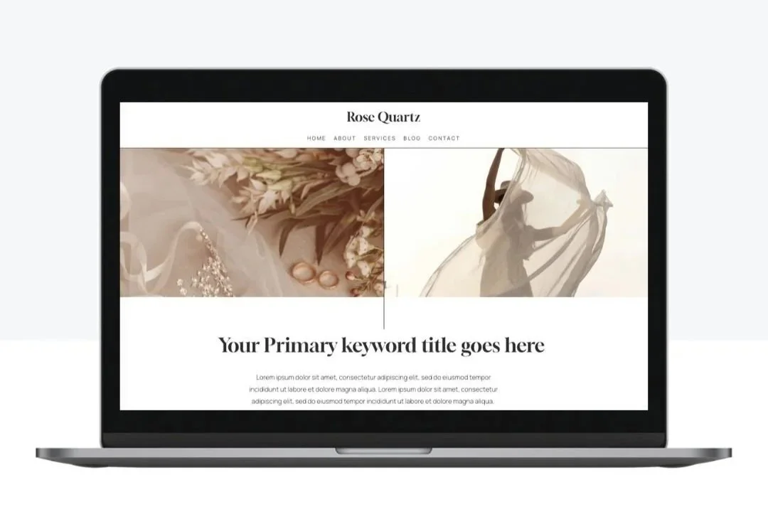 Rose Quartz Squarespace Template