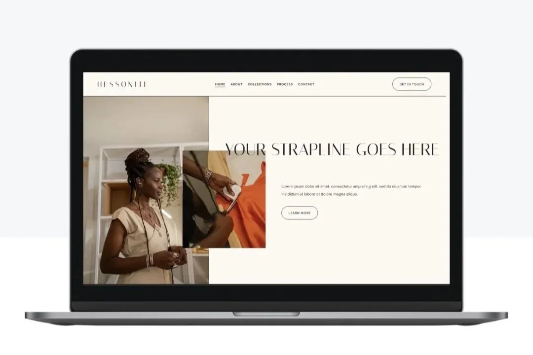 Hessonite Squarespace Template