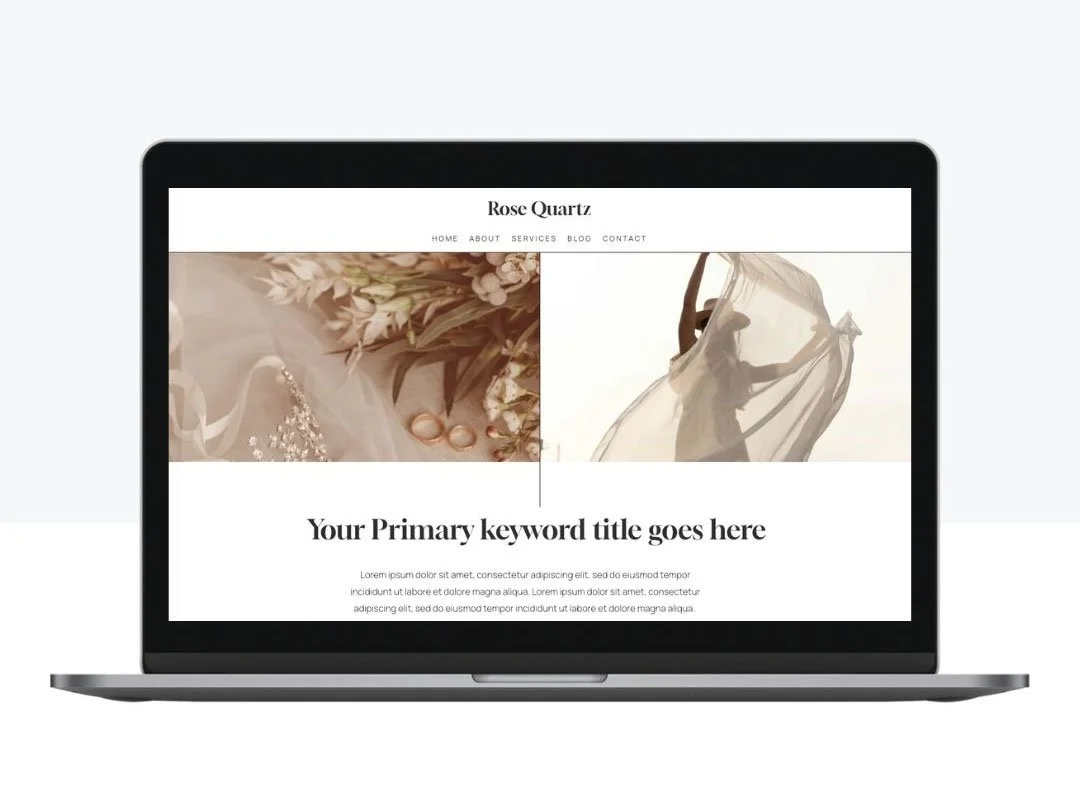 Rose Quartz Squarespace Template