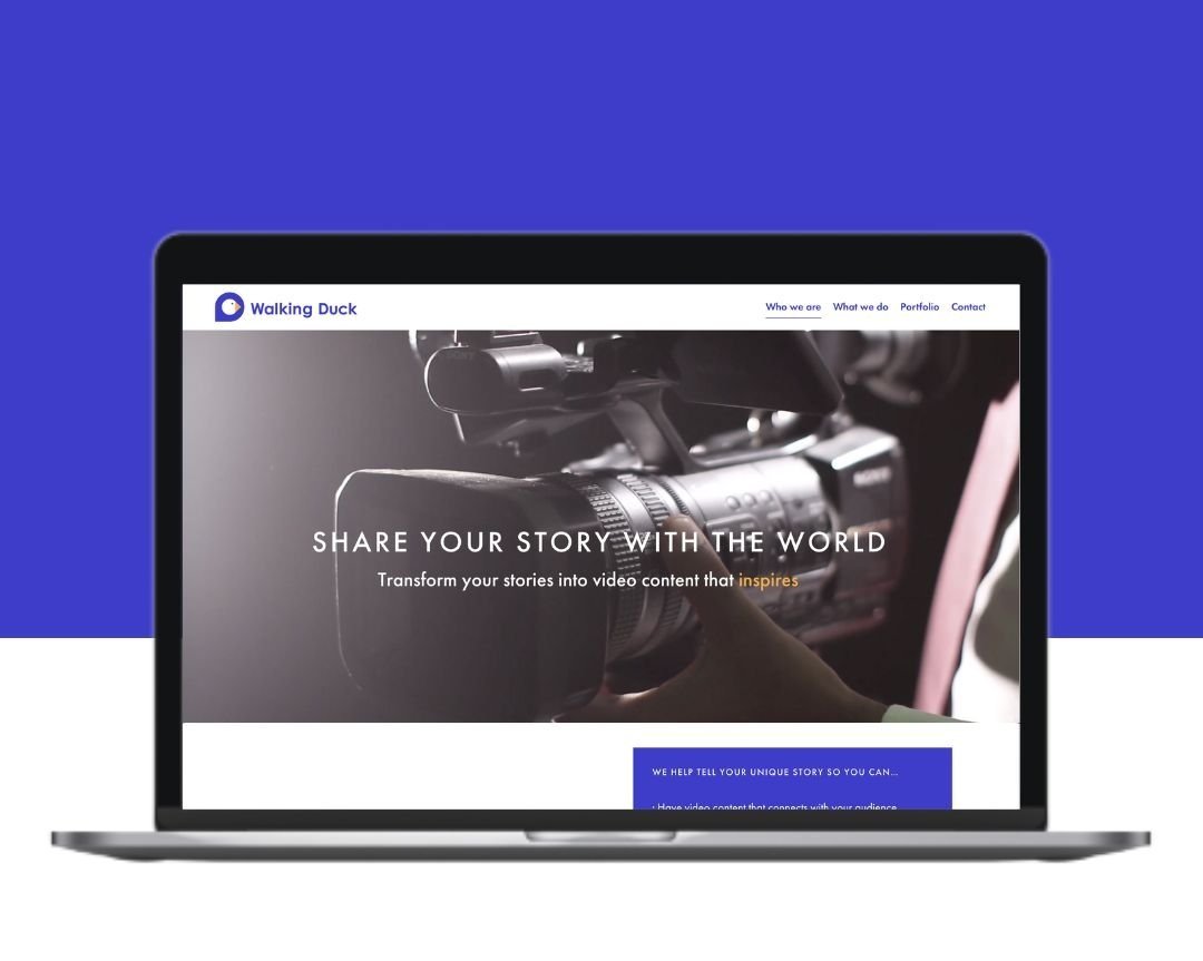 seo copywriting services for Walking Duck's Squarespace Website