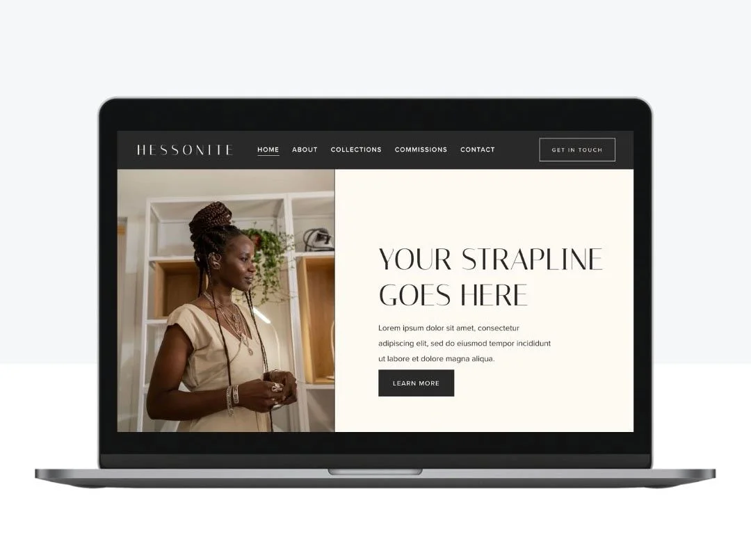 Hessonite Squarespace Template