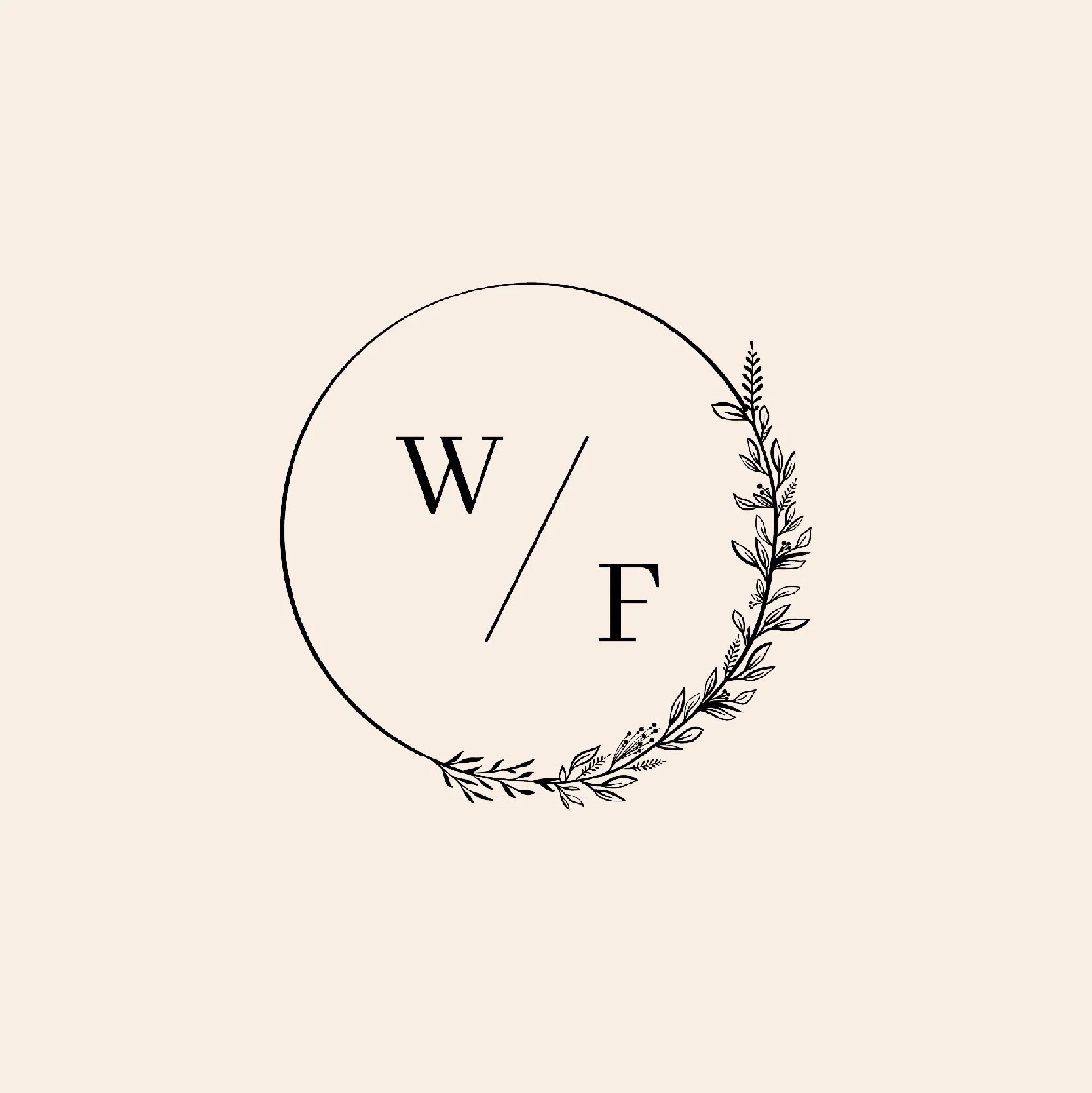 Logo in pink of Wild Fern Photography