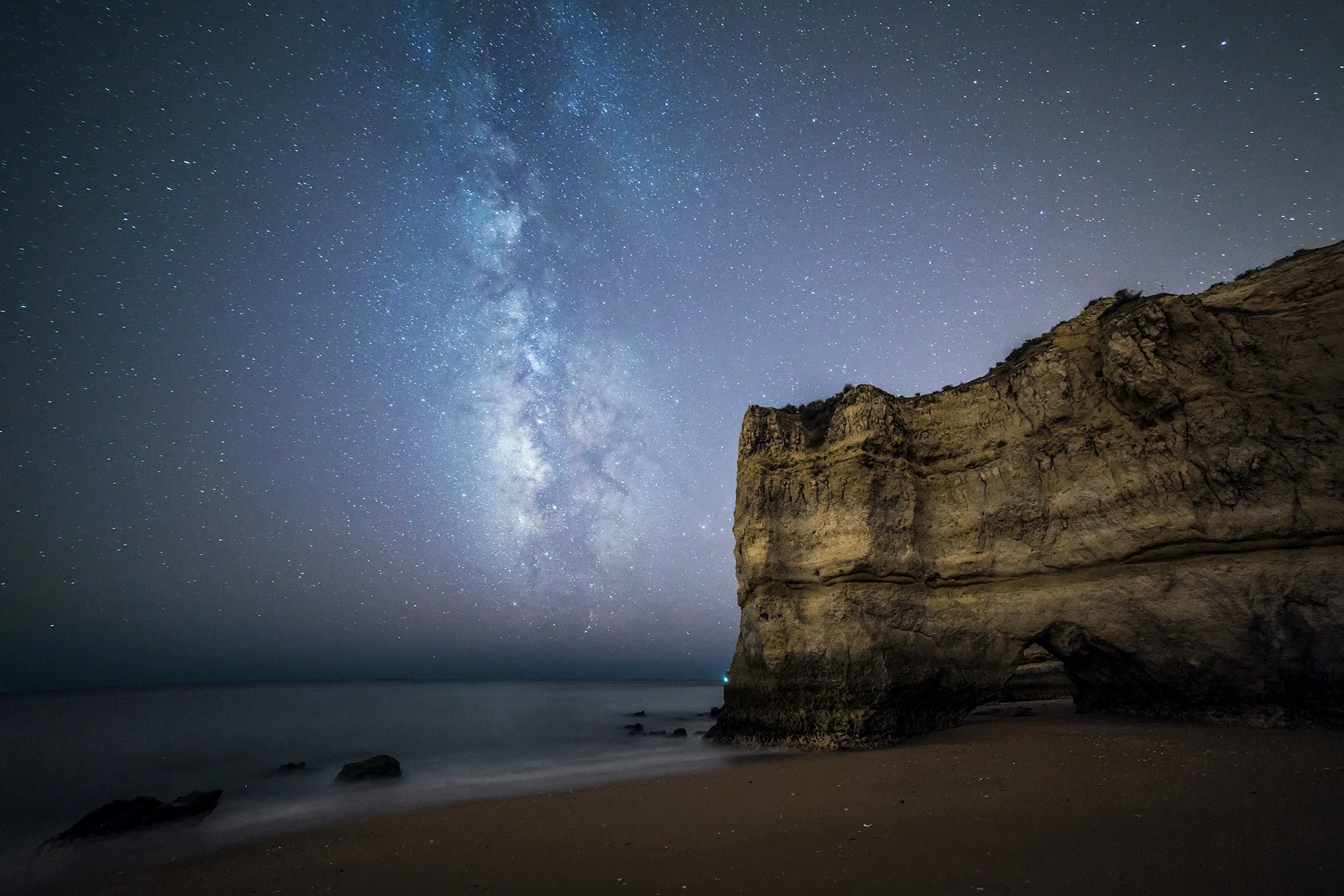 Deserted beach in Portugal