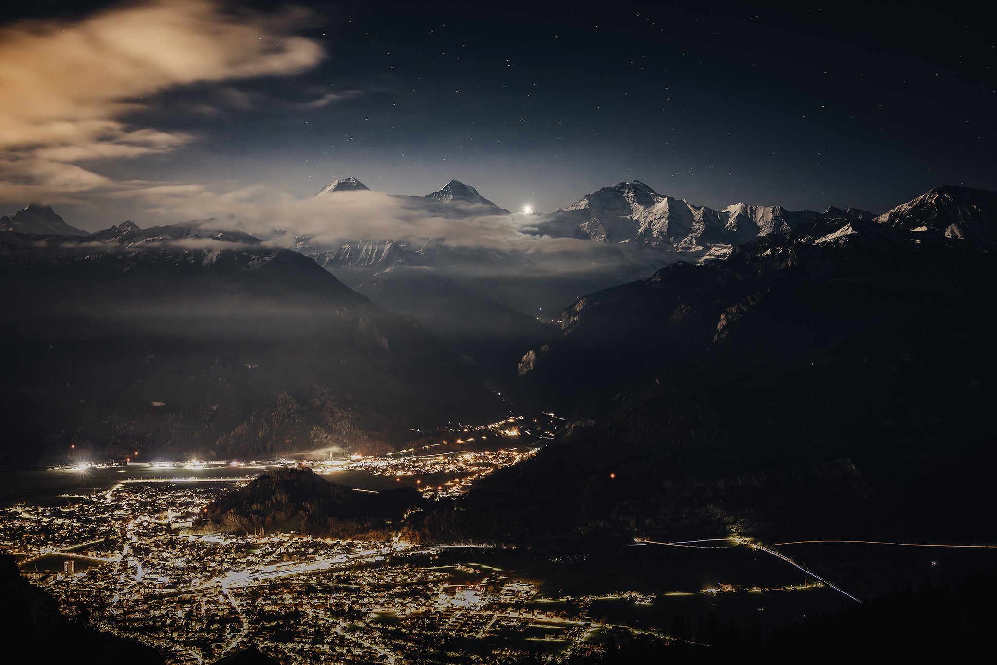 Interlaken at night