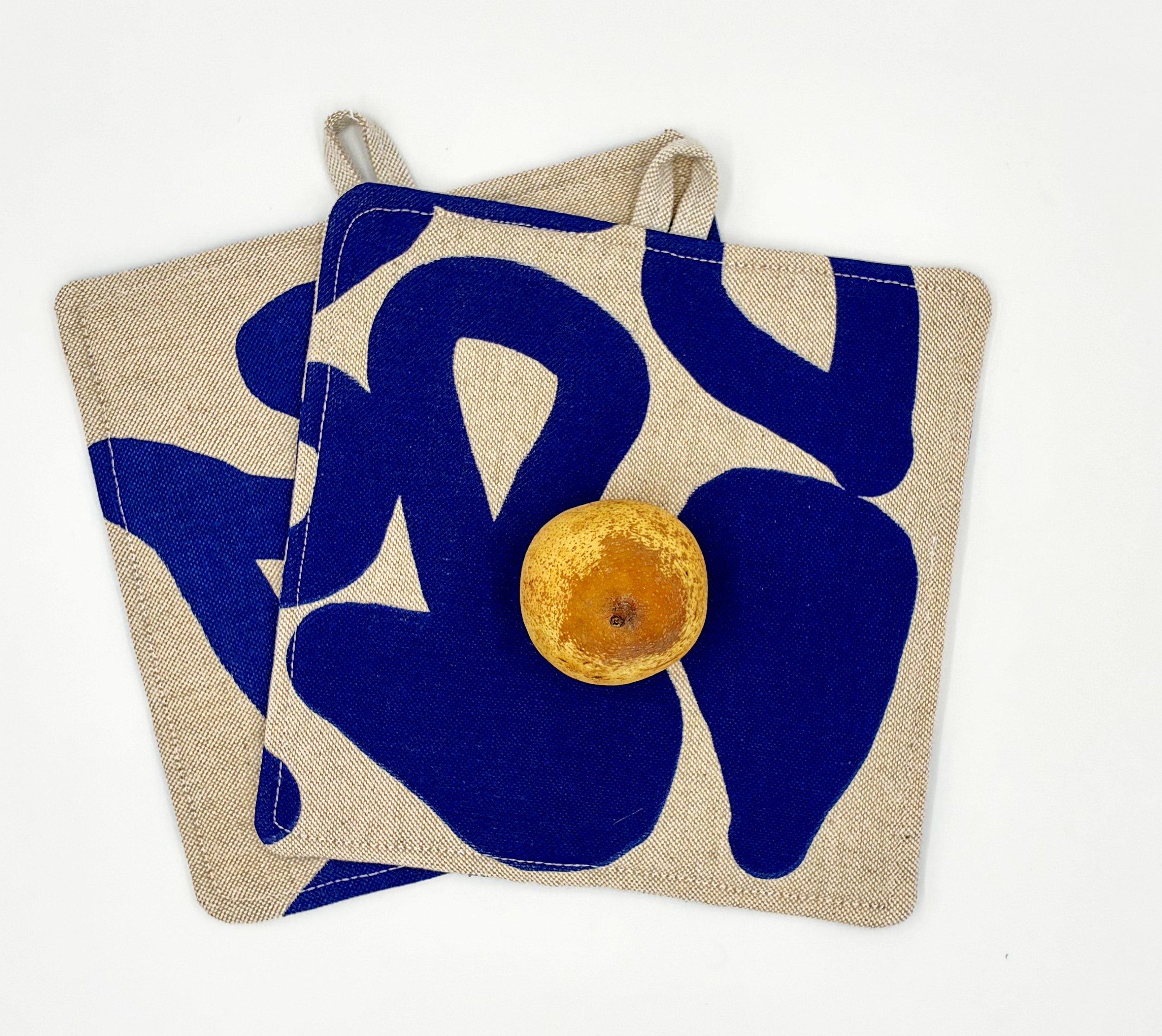 POTHOLDERS /PEGAS - BLUE AVOCADO