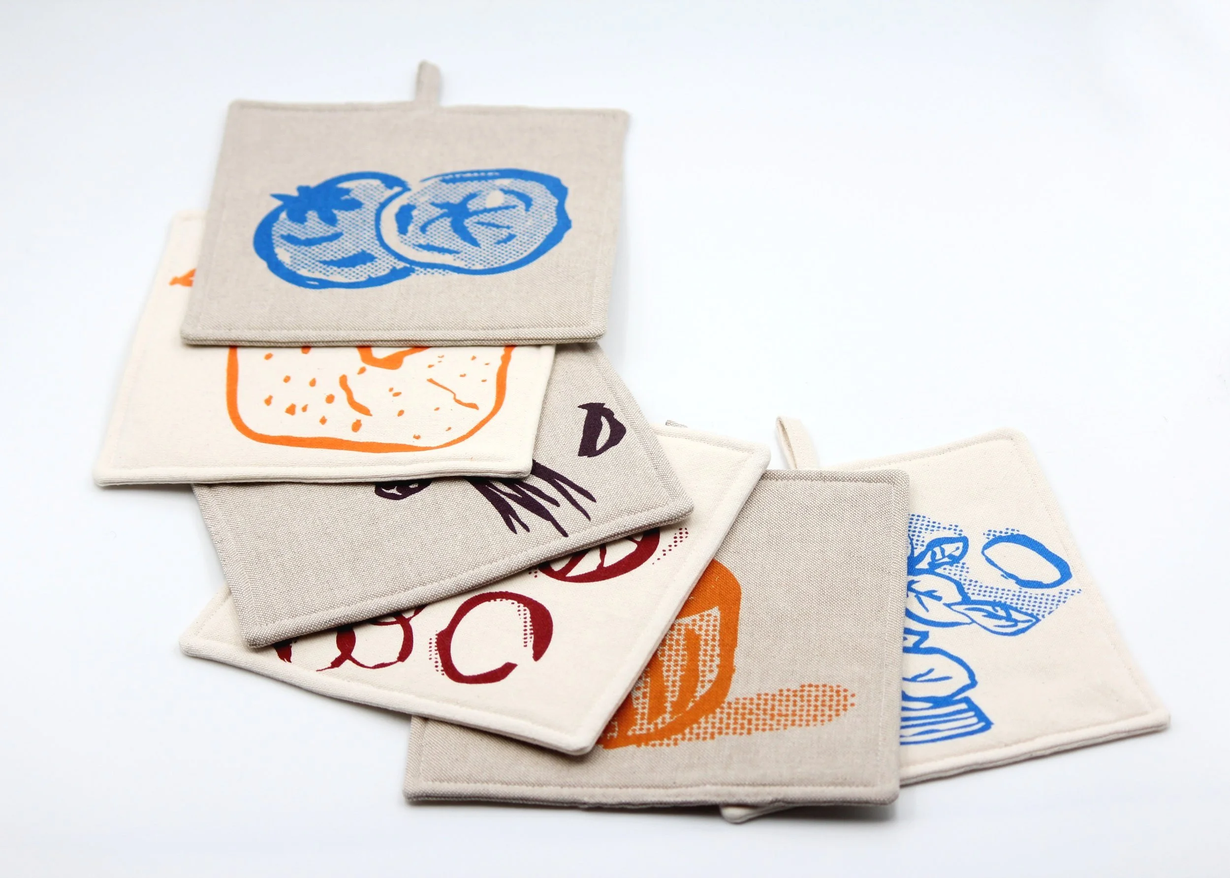 Potholders /Pegas - Recipes - Square shape