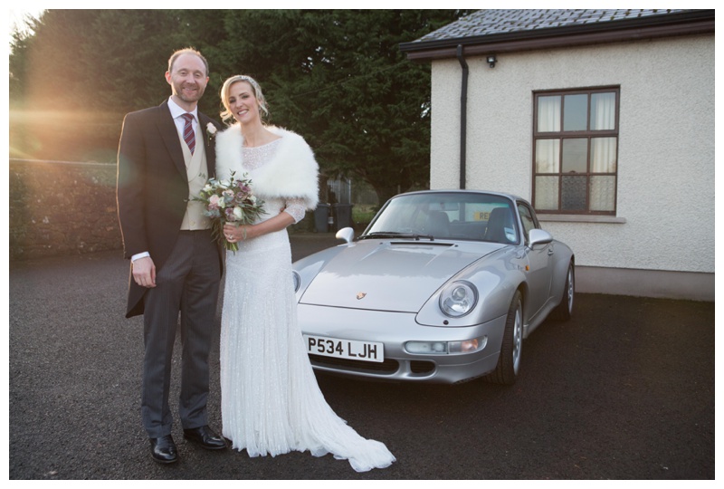 Neil's pride and joy (after Anne of course!); making their first drive as husband and wife in style!