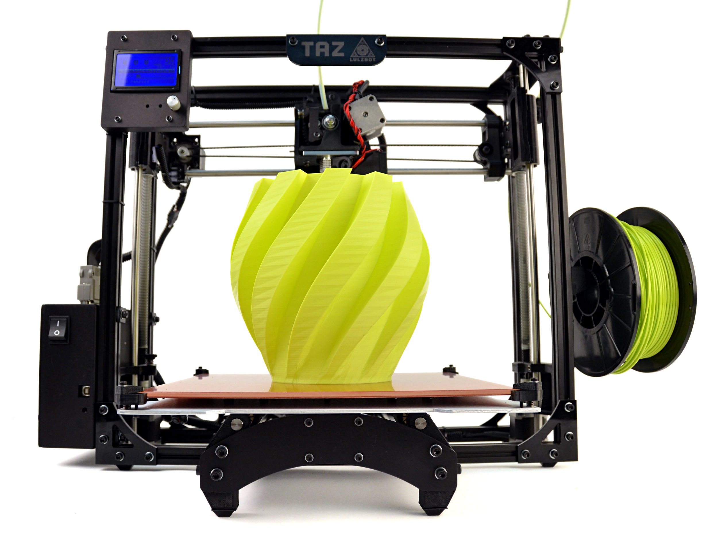 We have been using the Taz 5 "open source" 3D printer for most of our custom lab equipment.