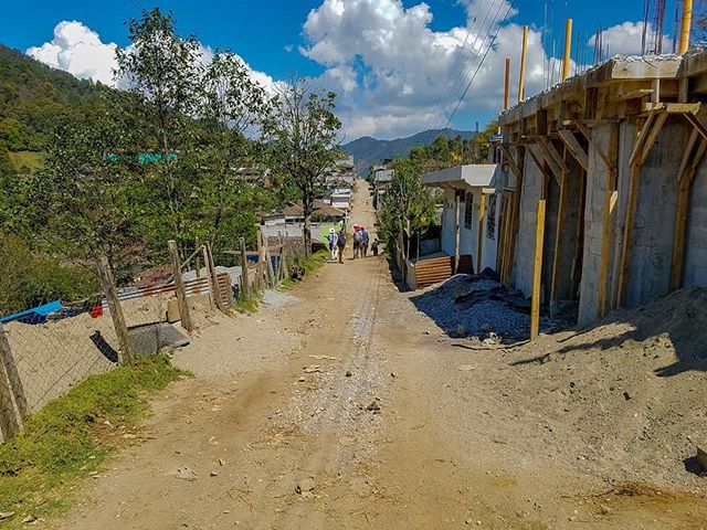 A street in the community of Sumal Grande, Guatemala. Our work is ensuring these communities have a brighter future.