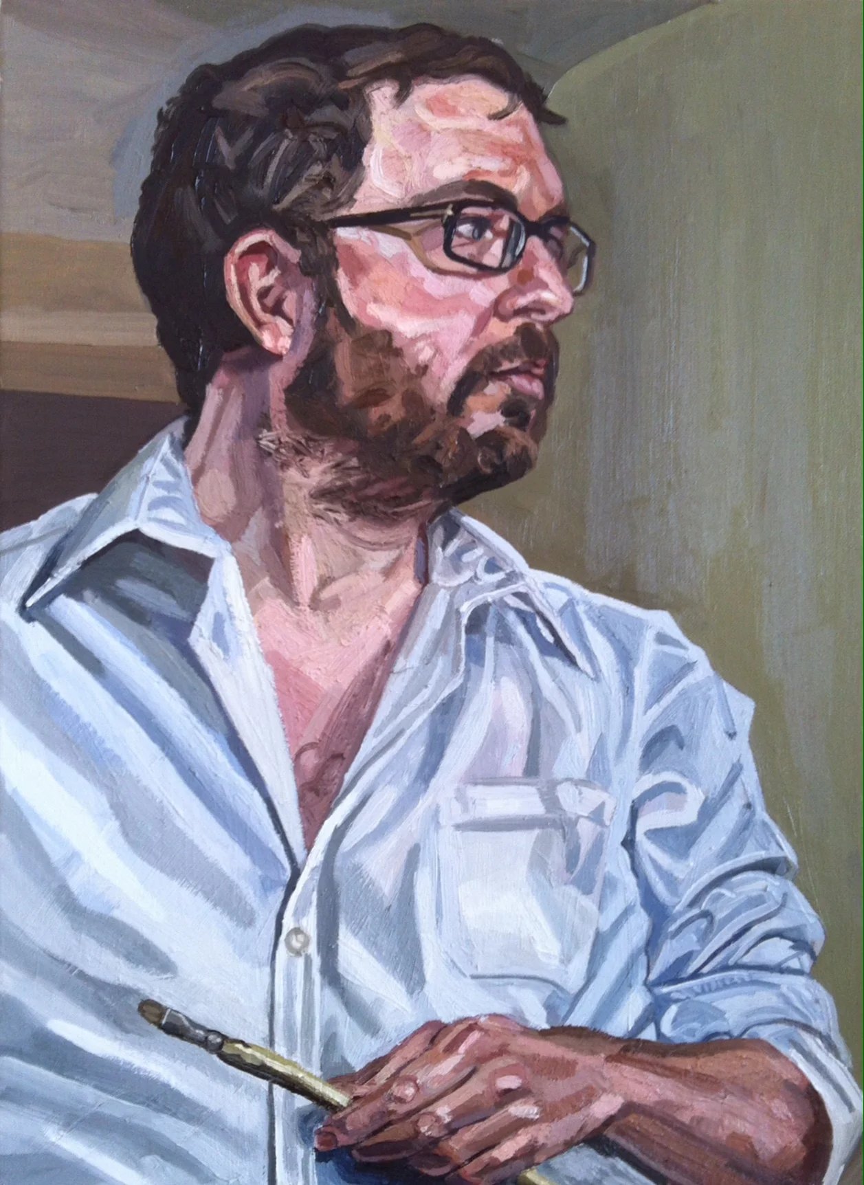 The Painter Working (Reflection), 2013