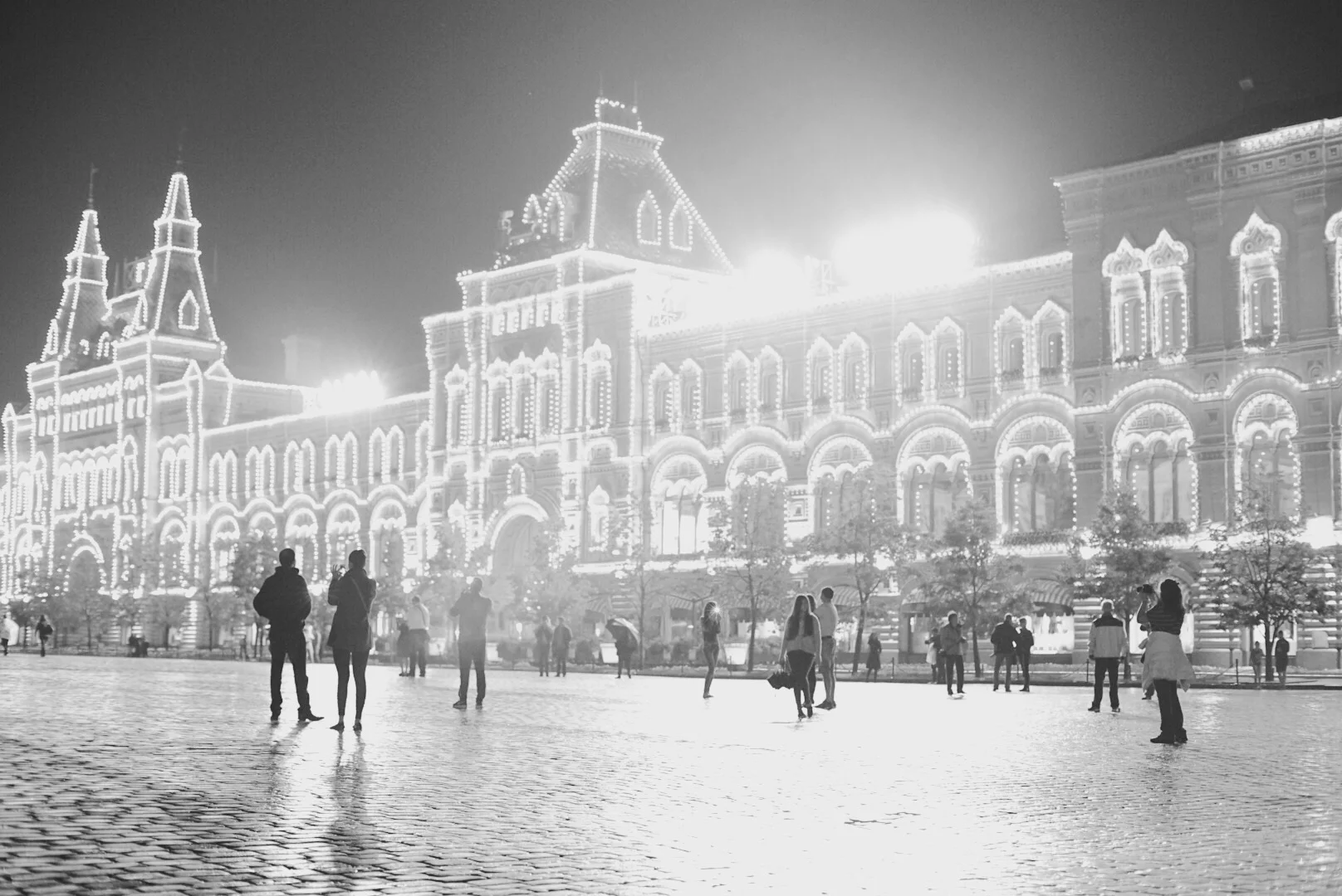 Praça vermelha à noite! 