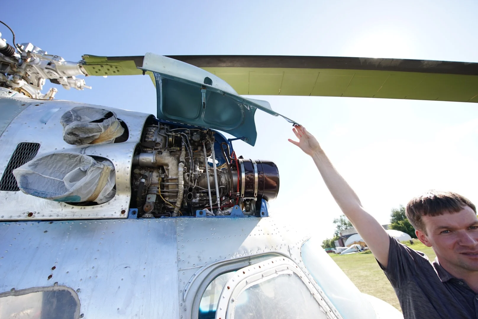 Turbina de um helicóptero Mi-2