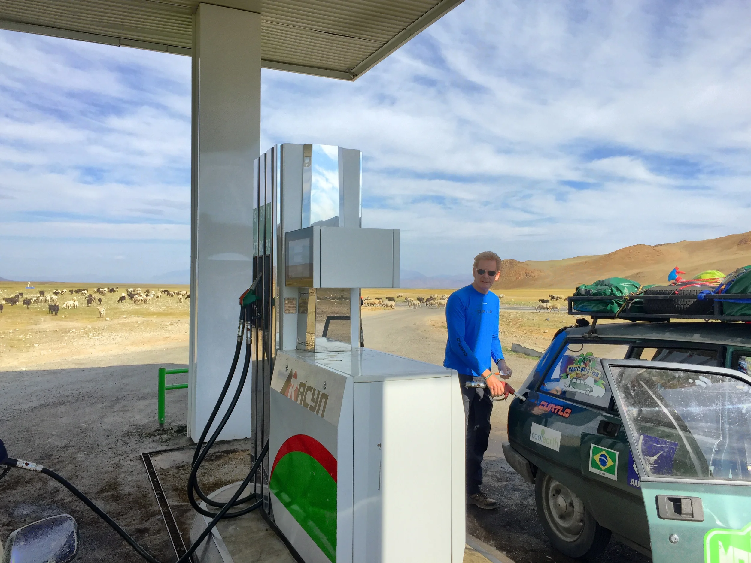 Ultimas gotas de gasolina "boa". 